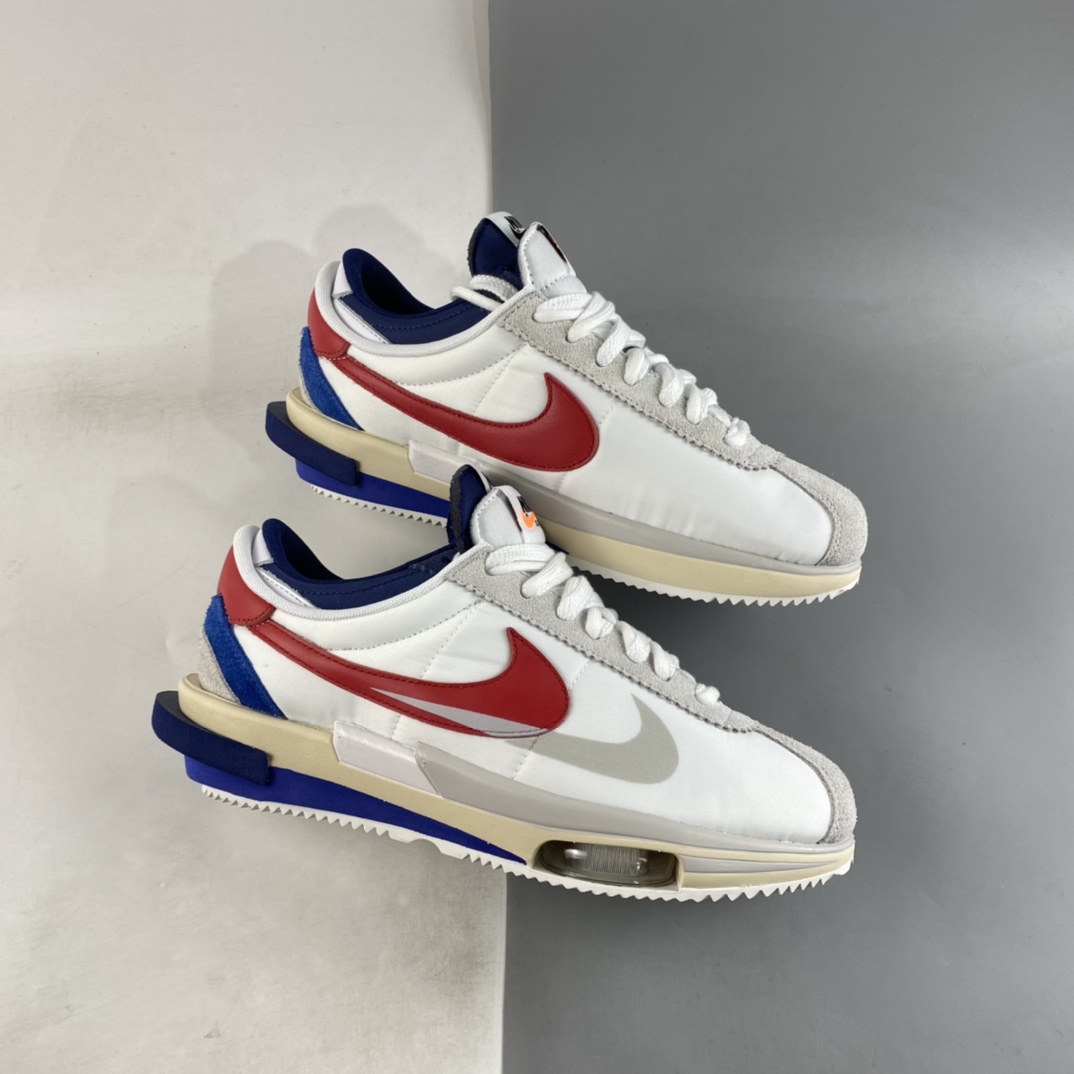 P260 Sacai x Nike Zoom Cortez 4.0 耐克新款解构老爹风厚底休闲运动慢跑鞋 DQ0581-100