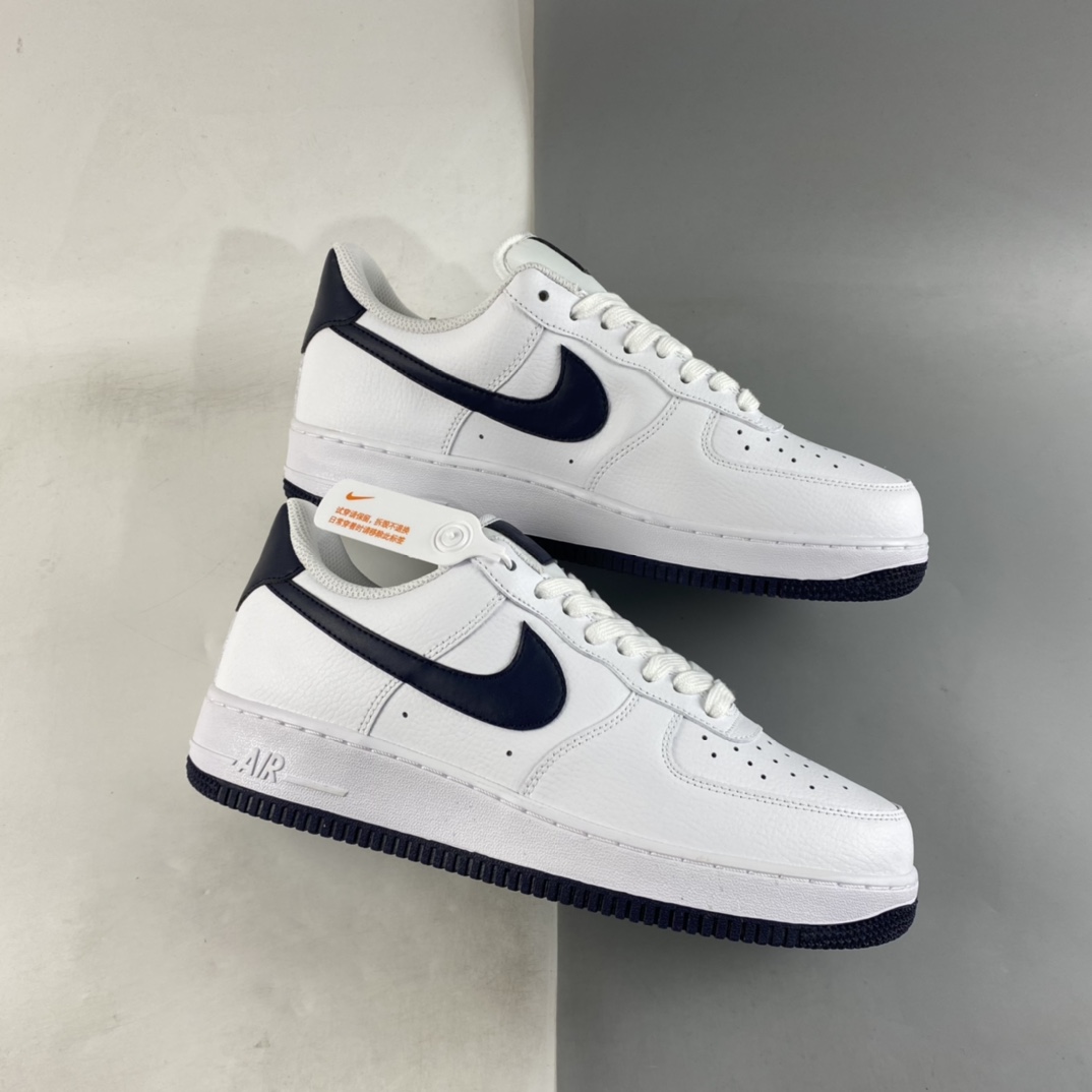 P200 Nike Air Force 1’07 Low 深蓝标 空军一号低帮休闲板鞋 AH0287-108
