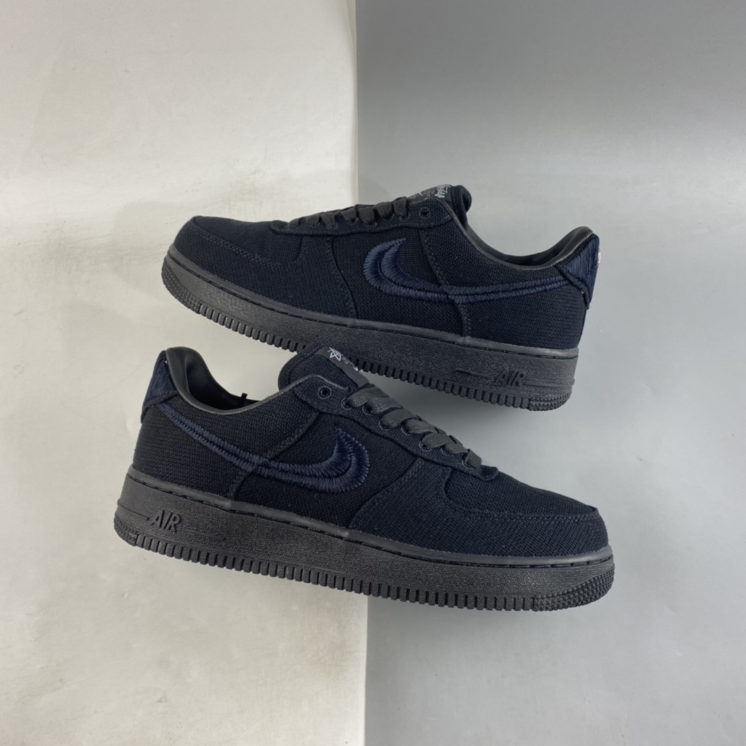 P260 Stussy x Nike Air Force 1’07 ”Black Cool” 斯图西联名板鞋 CZ9084-001