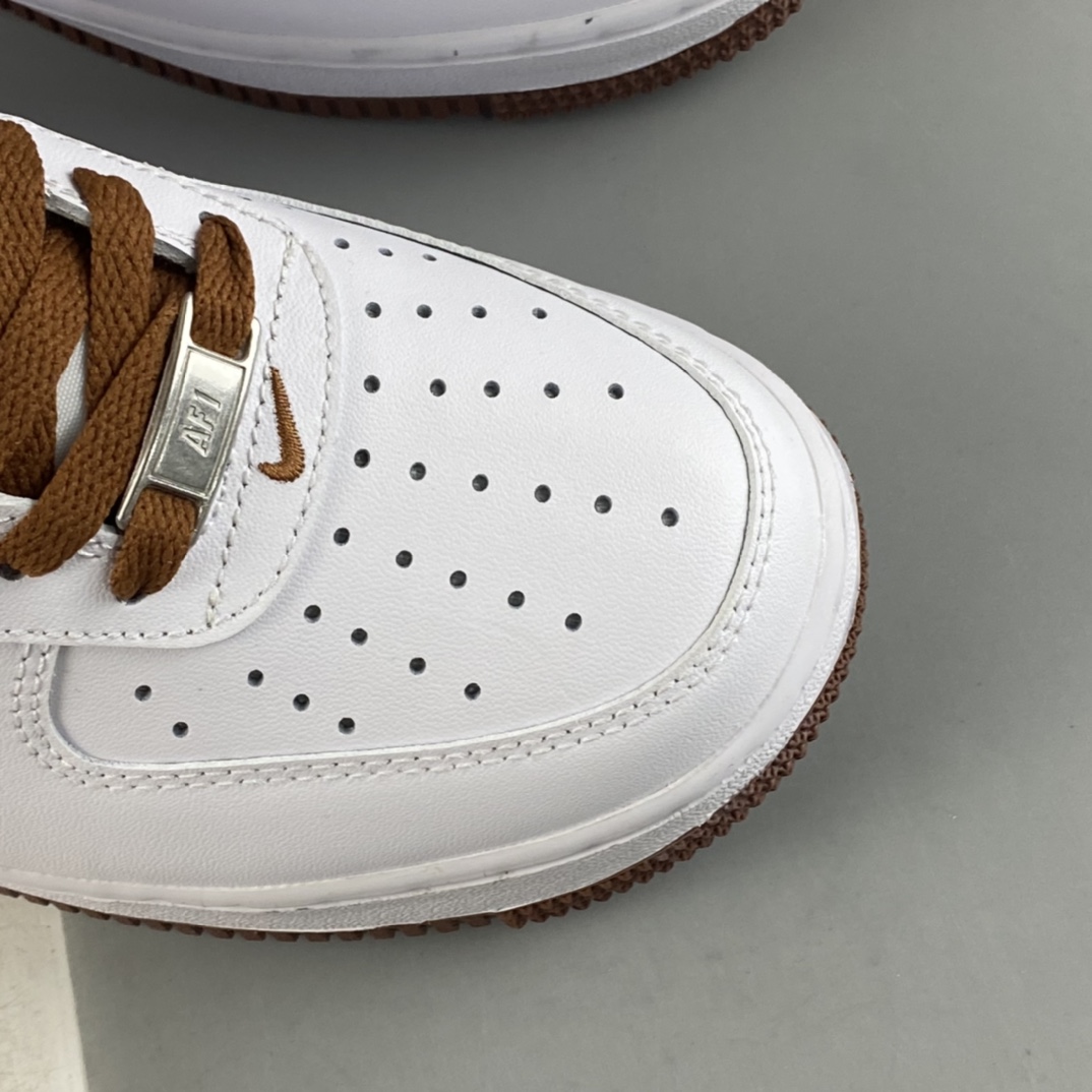 P200 Nike Air Force 1’07 Low ”Pecan” 巧克力棕 空军一号低帮休闲板鞋 DH7561-100
