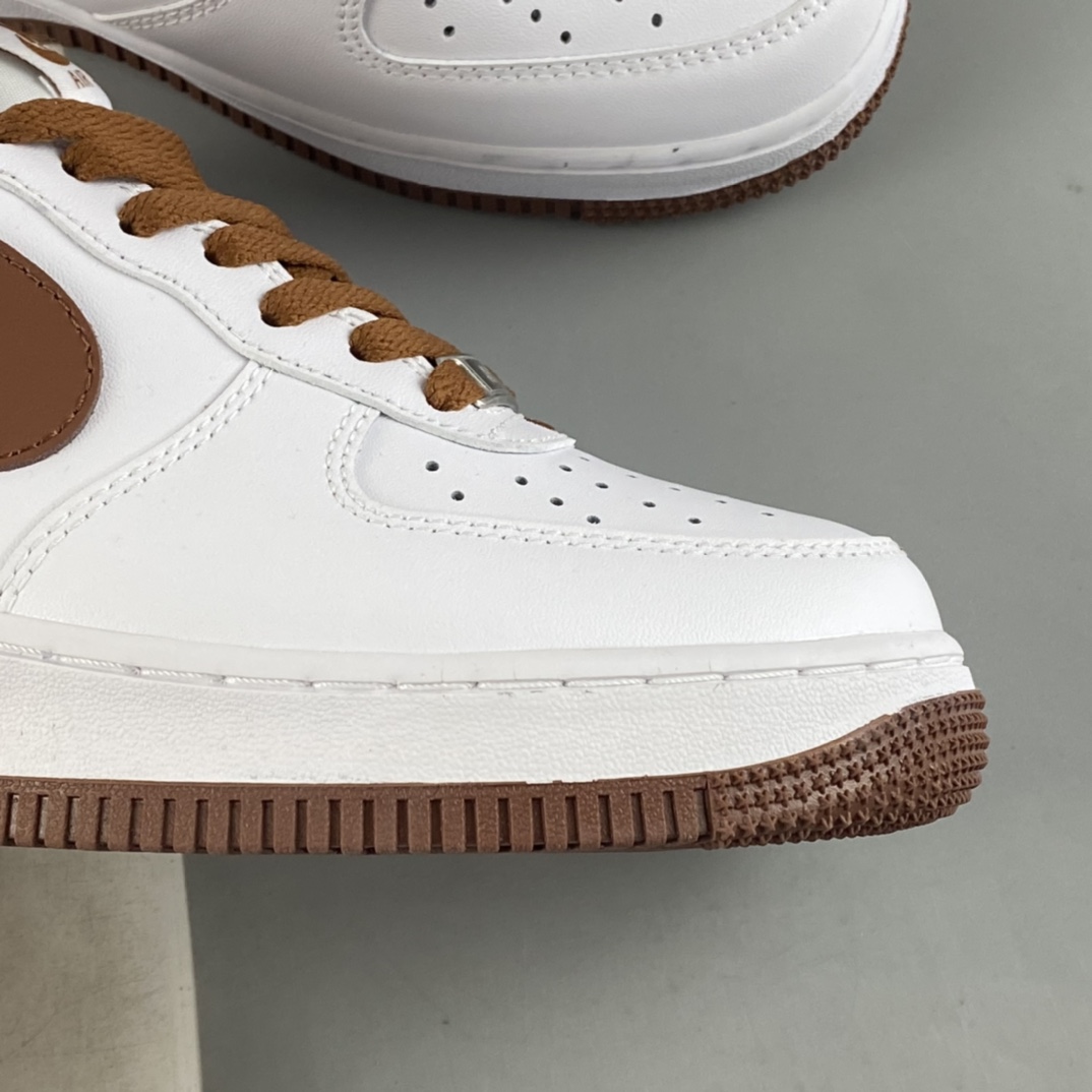P200 Nike Air Force 1’07 Low ”Pecan” 巧克力棕 空军一号低帮休闲板鞋 DH7561-100