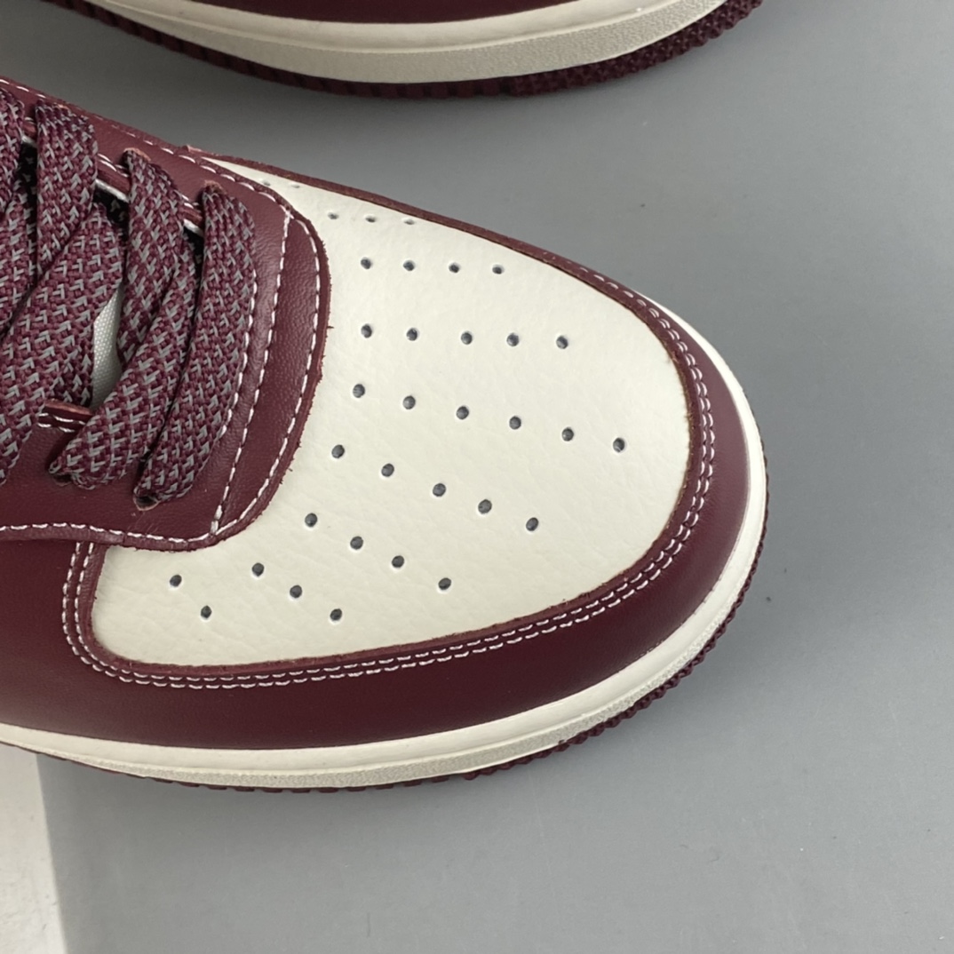 P240 Nike Air Force 1’07 Low 米酒红马克线 满天星配色 空军一号低帮休闲板鞋 JH6969-281