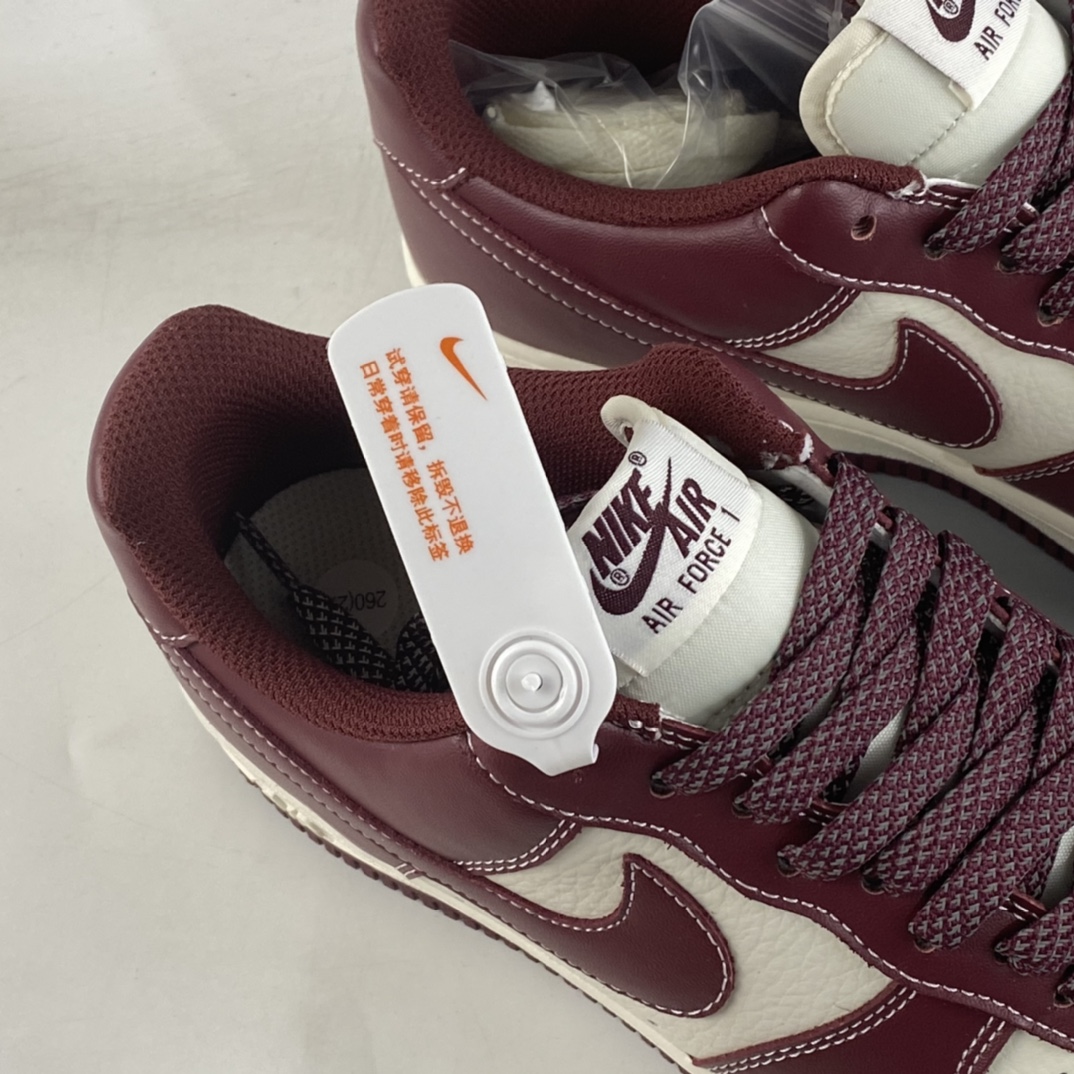 P240 Nike Air Force 1’07 Low 米酒红马克线 满天星配色 空军一号低帮休闲板鞋 JH6969-281