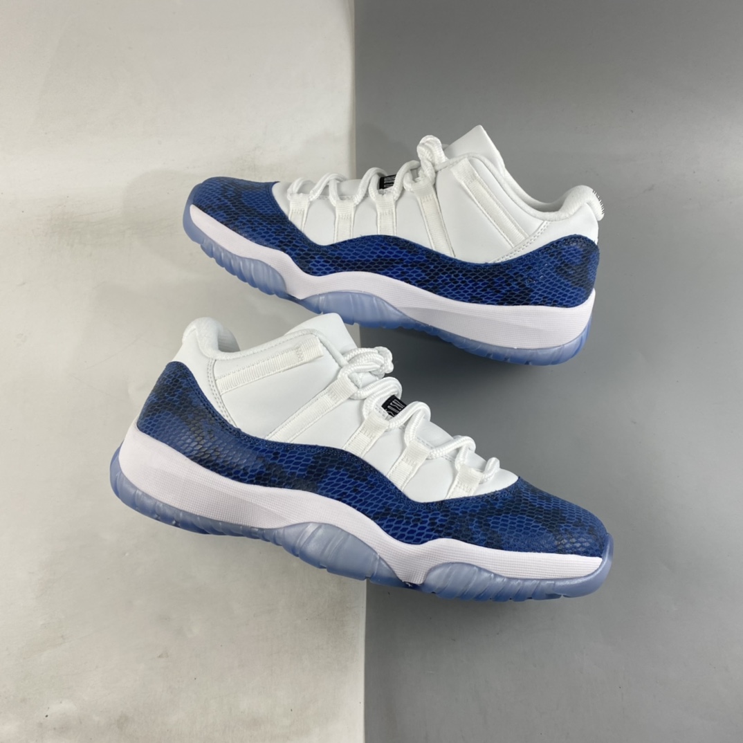 P320 Air Jordan 11 Low SE Snakeskin AJ11 乔11蓝蛇纹 真标真碳 CD6846-102
