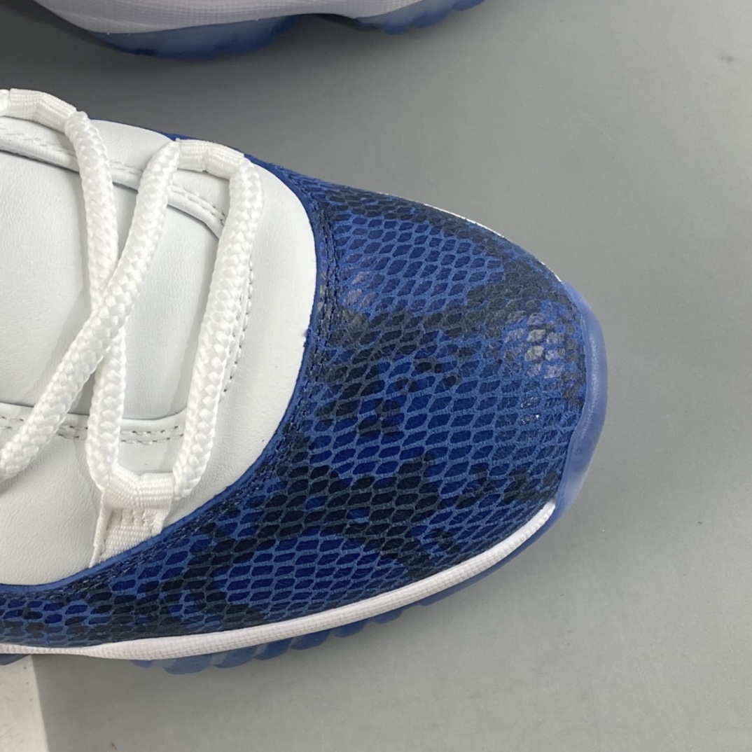 P320 Air Jordan 11 Low SE Snakeskin AJ11 乔11蓝蛇纹 真标真碳 CD6846-102