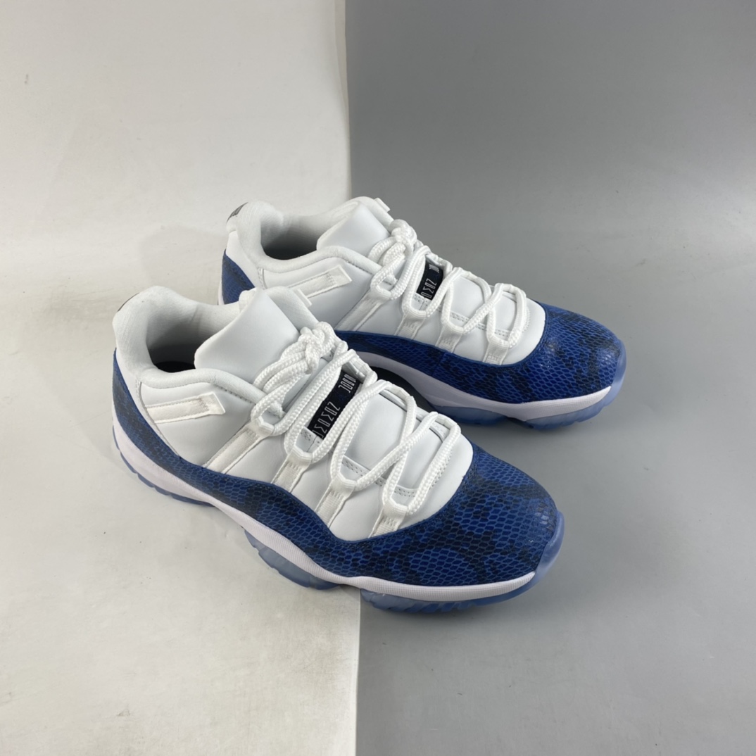 P320 Air Jordan 11 Low SE Snakeskin AJ11 乔11蓝蛇纹 真标真碳 CD6846-102