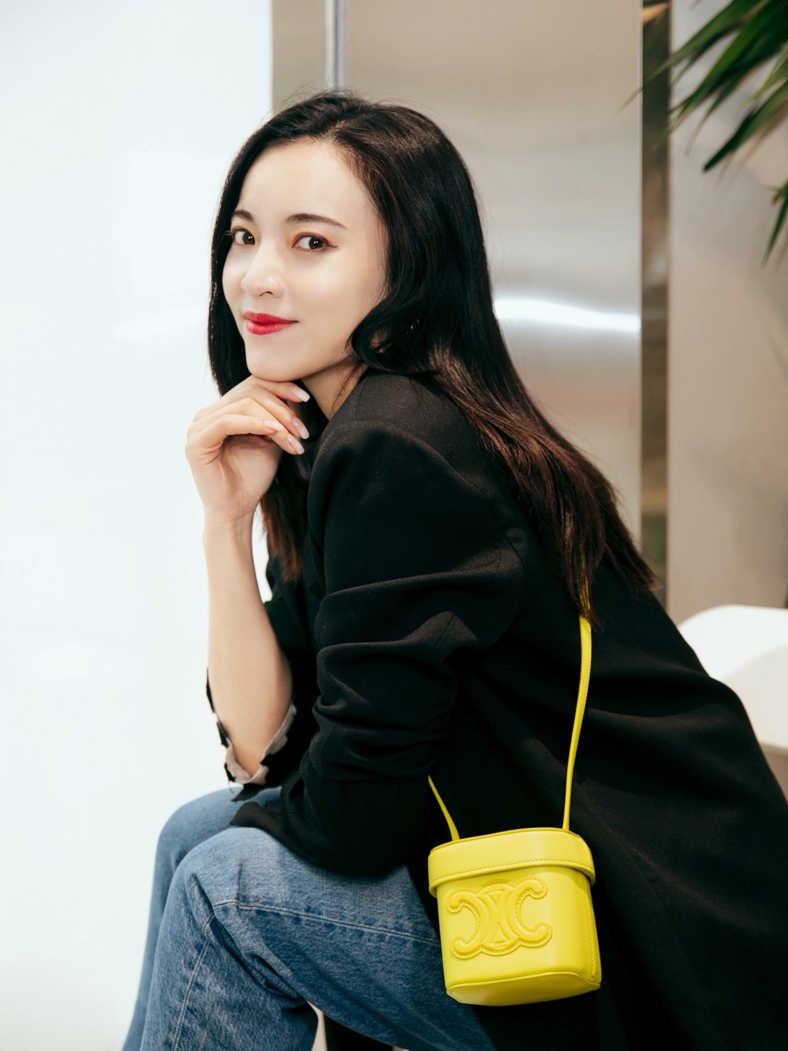 CELINE SMALL BOX CUIR TRIOMPHE 11CM BAG 199263茴香酒黄