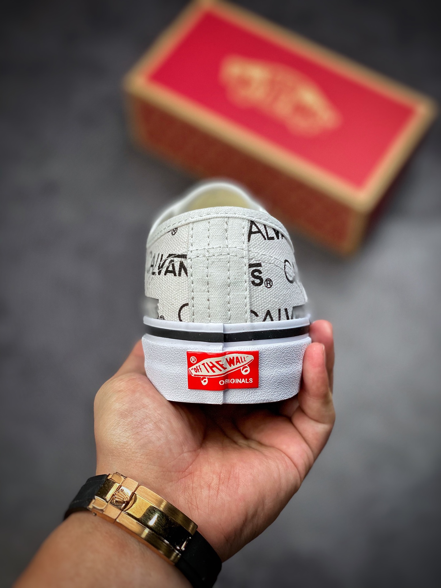 140 Vans Authentic Palace Calvin Klein三方联名滑板鞋帆布鞋字母CK