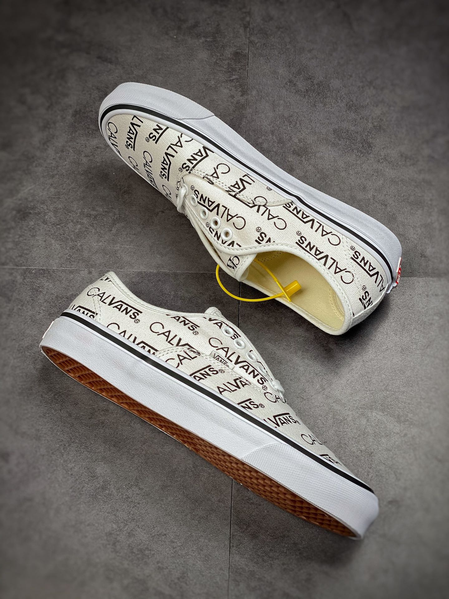 140 Vans Authentic Palace Calvin Klein三方联名滑板鞋帆布鞋字母CK