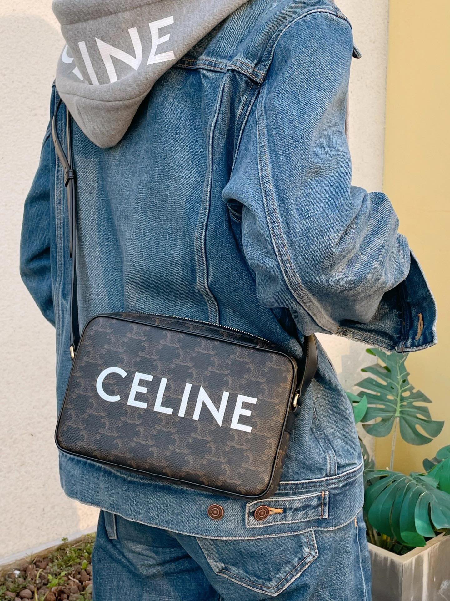 CELINE MEDIUM MESSENGER 23CM BAG 194502老花