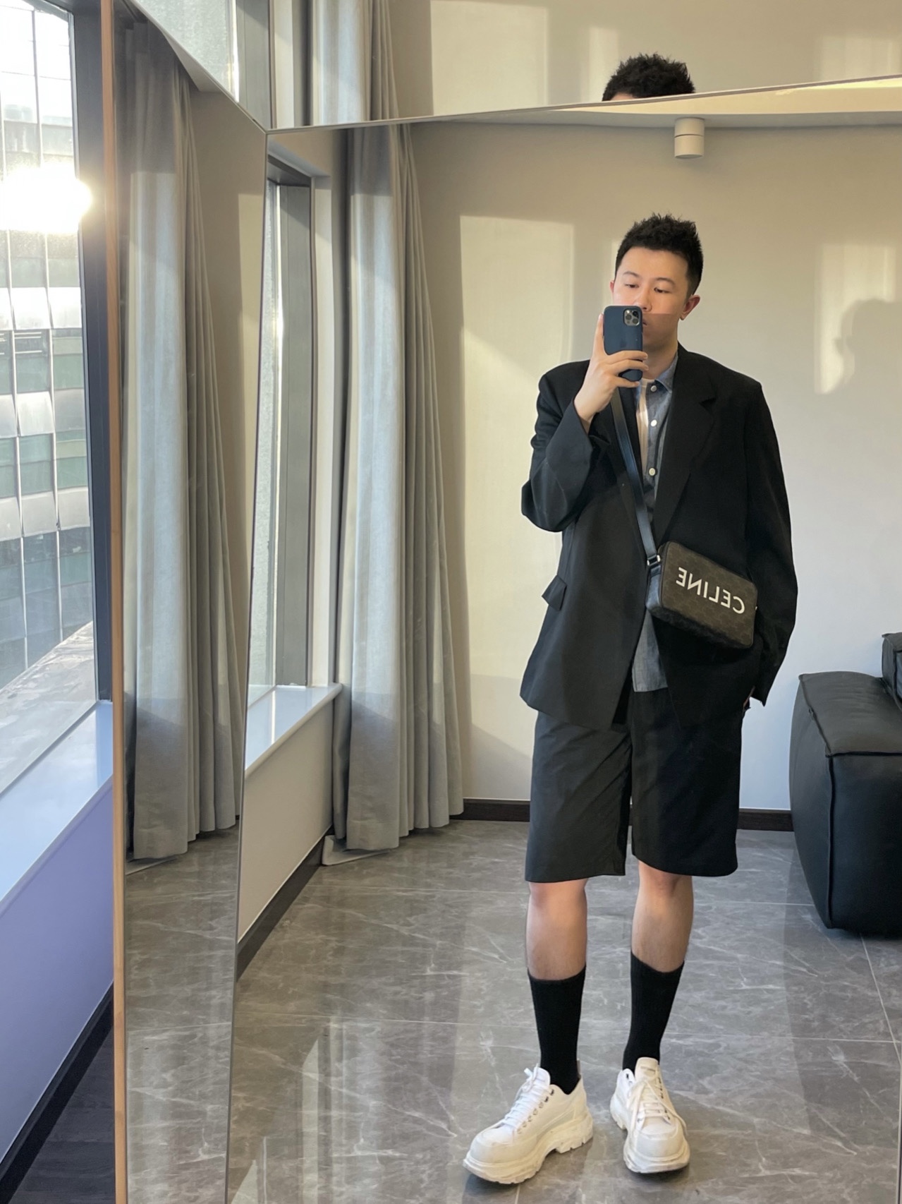 CELINE MEDIUM MESSENGER 23CM BAG 194502老花