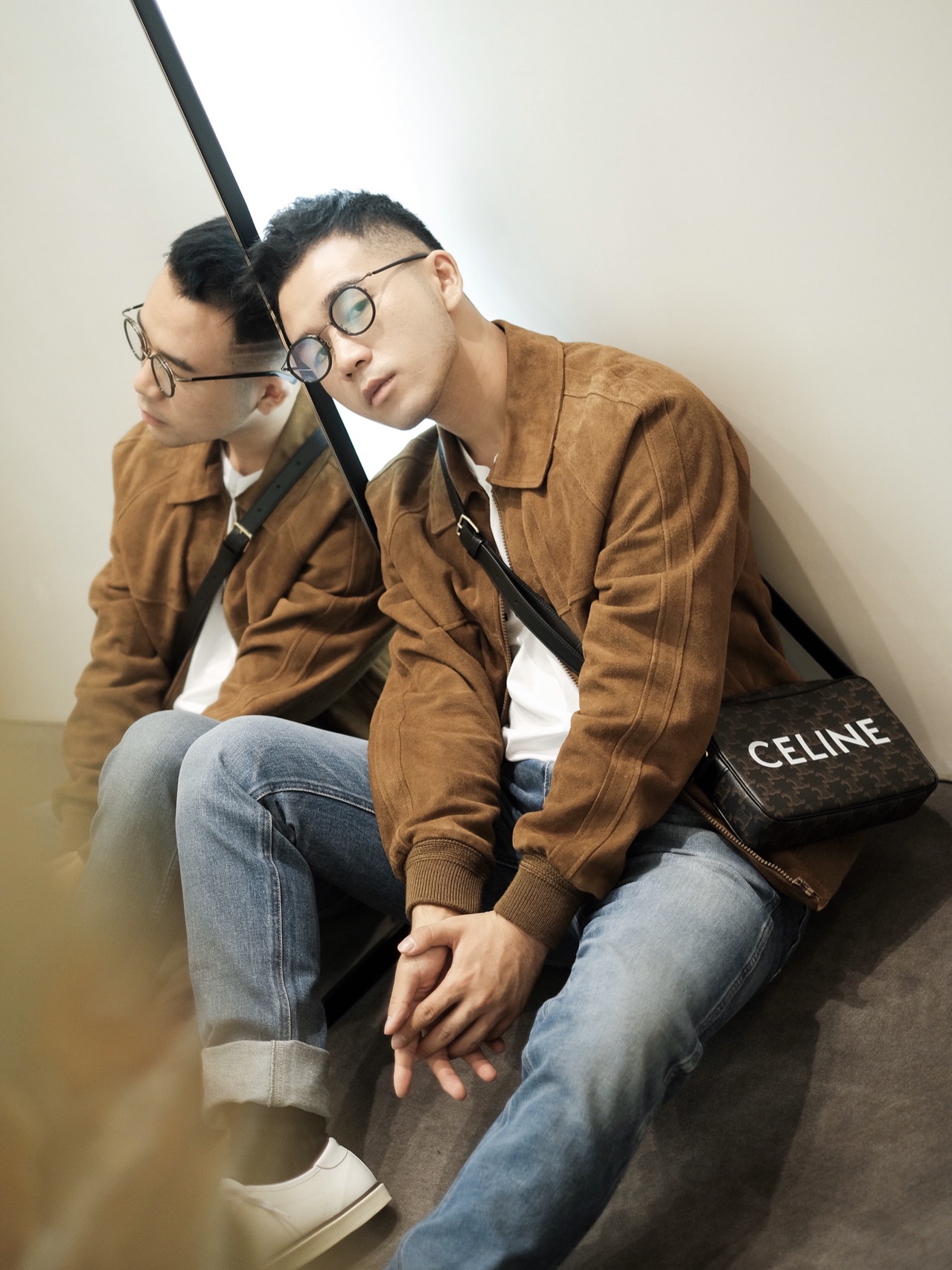 CELINE MEDIUM MESSENGER 23CM BAG 194502老花