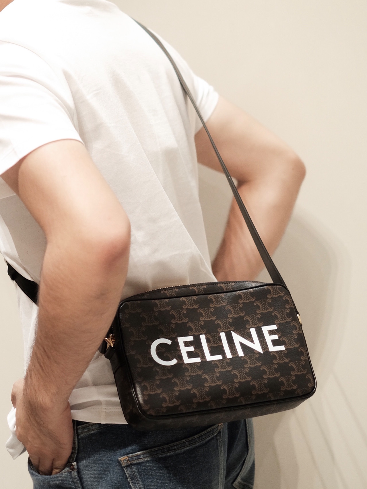 CELINE MEDIUM MESSENGER 23CM BAG 194502老花