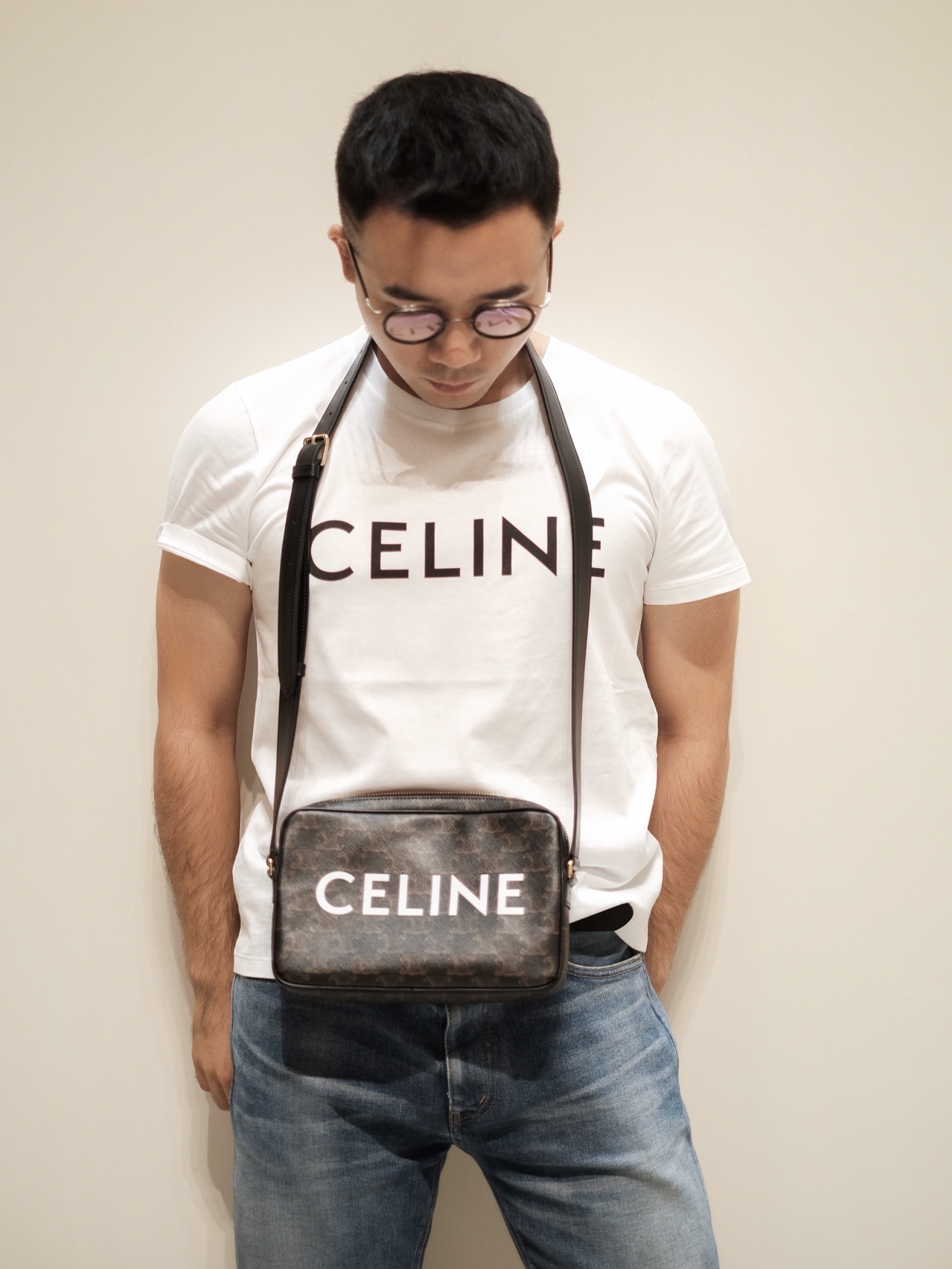 CELINE MEDIUM MESSENGER 23CM BAG 194502老花