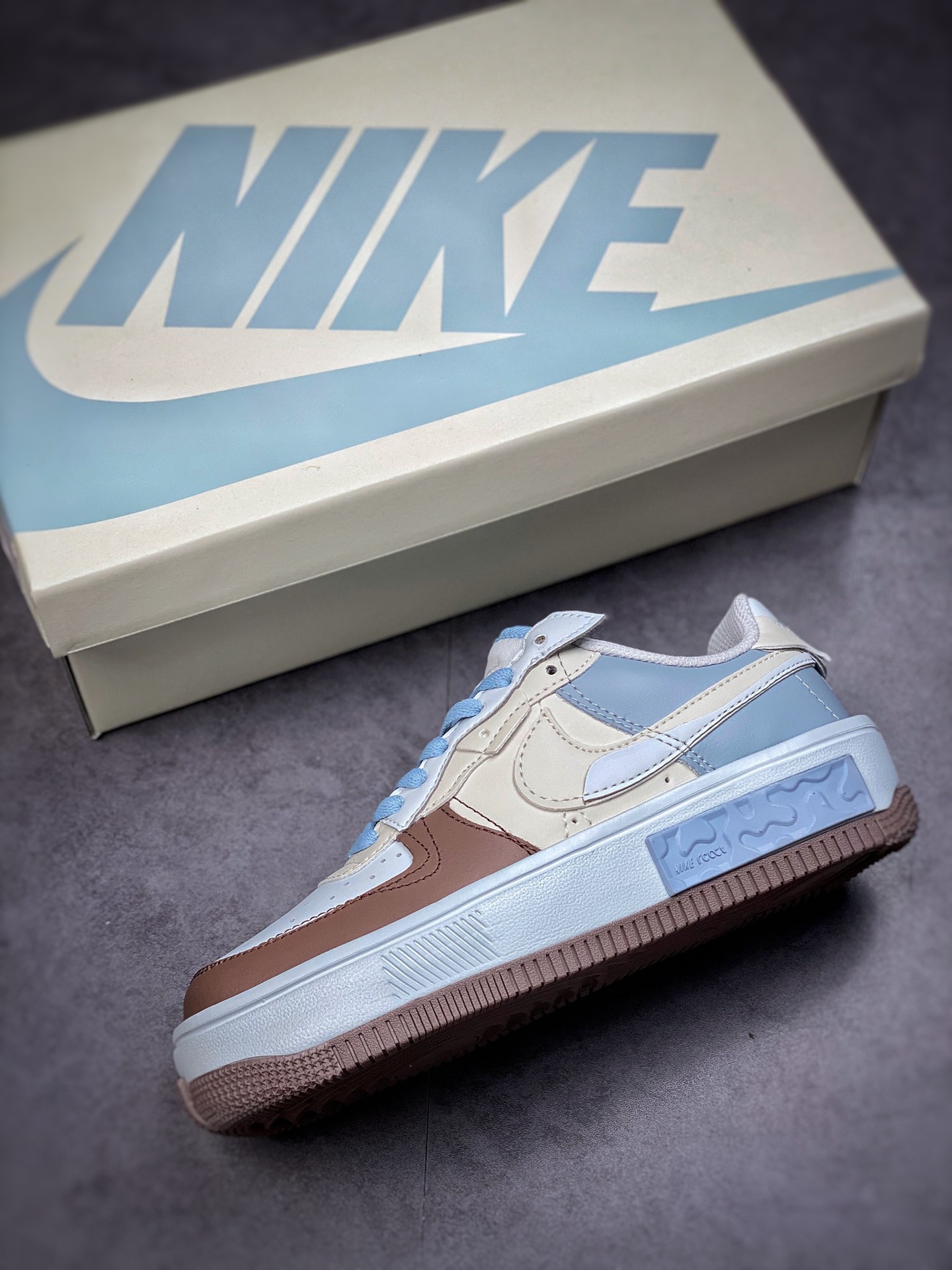 260 Nike Air Force 1 Fontanka “白棕浅蓝” 空军丰塔卡系列 CW6688-606