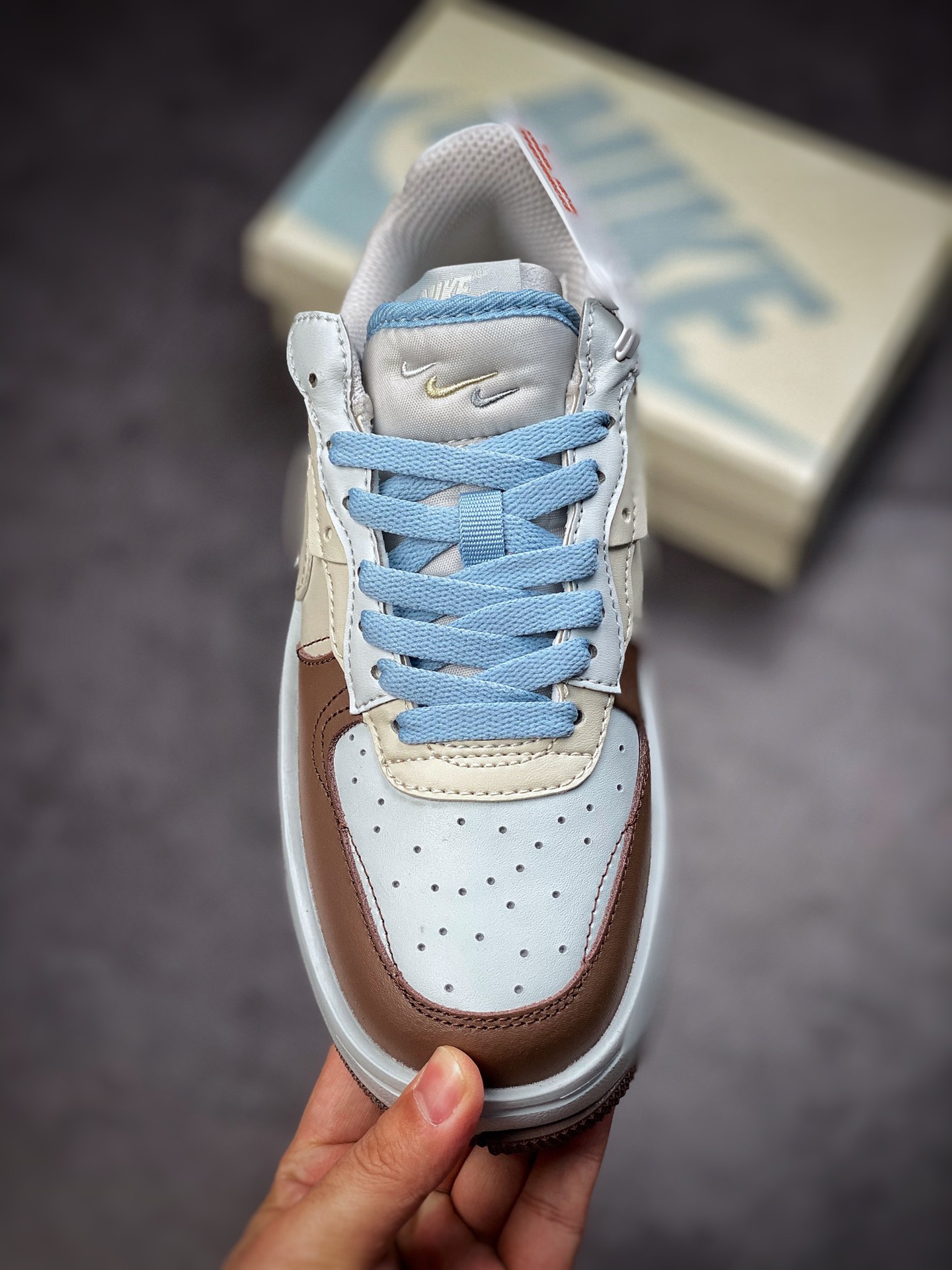 260 Nike Air Force 1 Fontanka “白棕浅蓝” 空军丰塔卡系列 CW6688-606