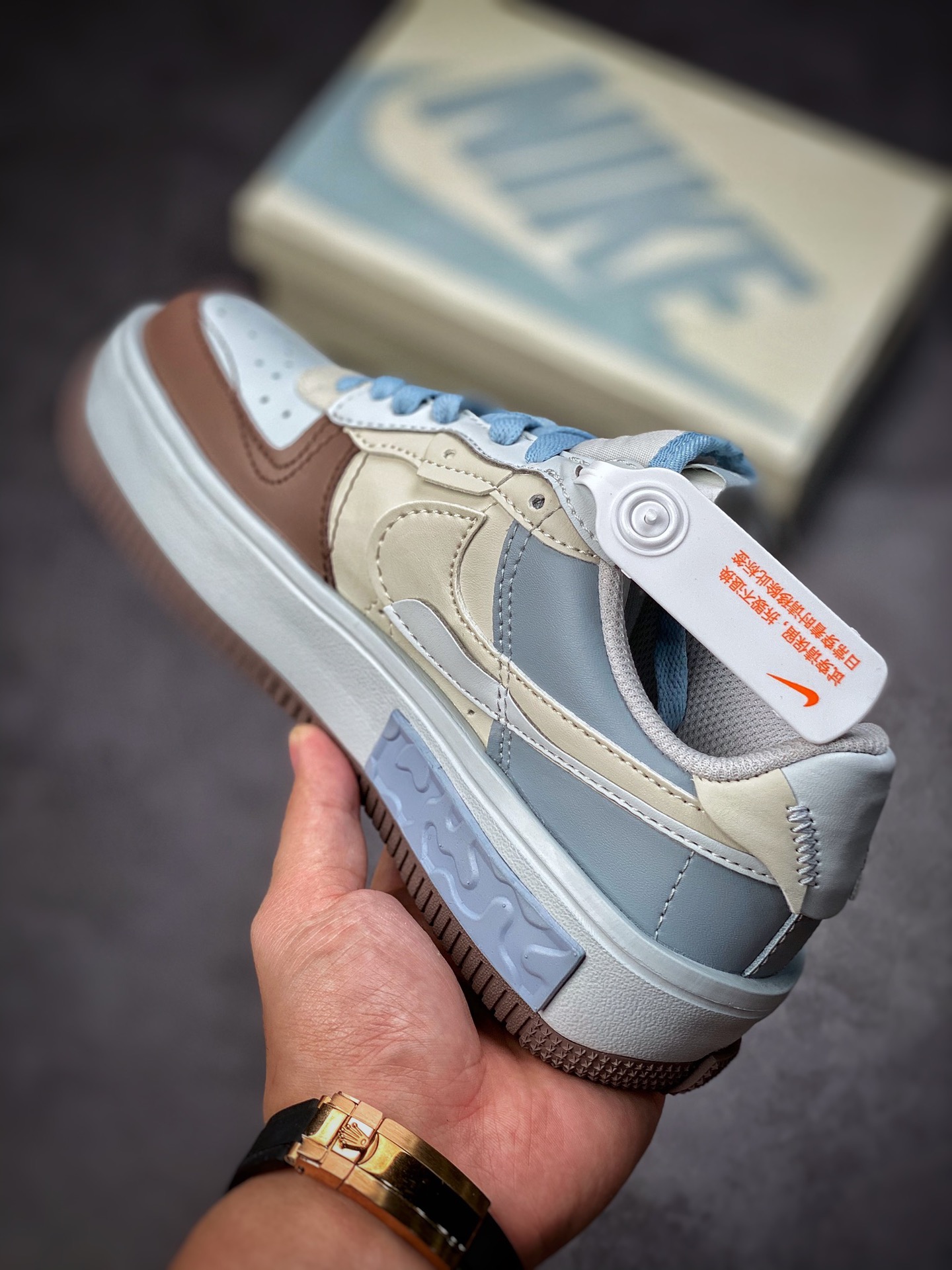 260 Nike Air Force 1 Fontanka “白棕浅蓝” 空军丰塔卡系列 CW6688-606