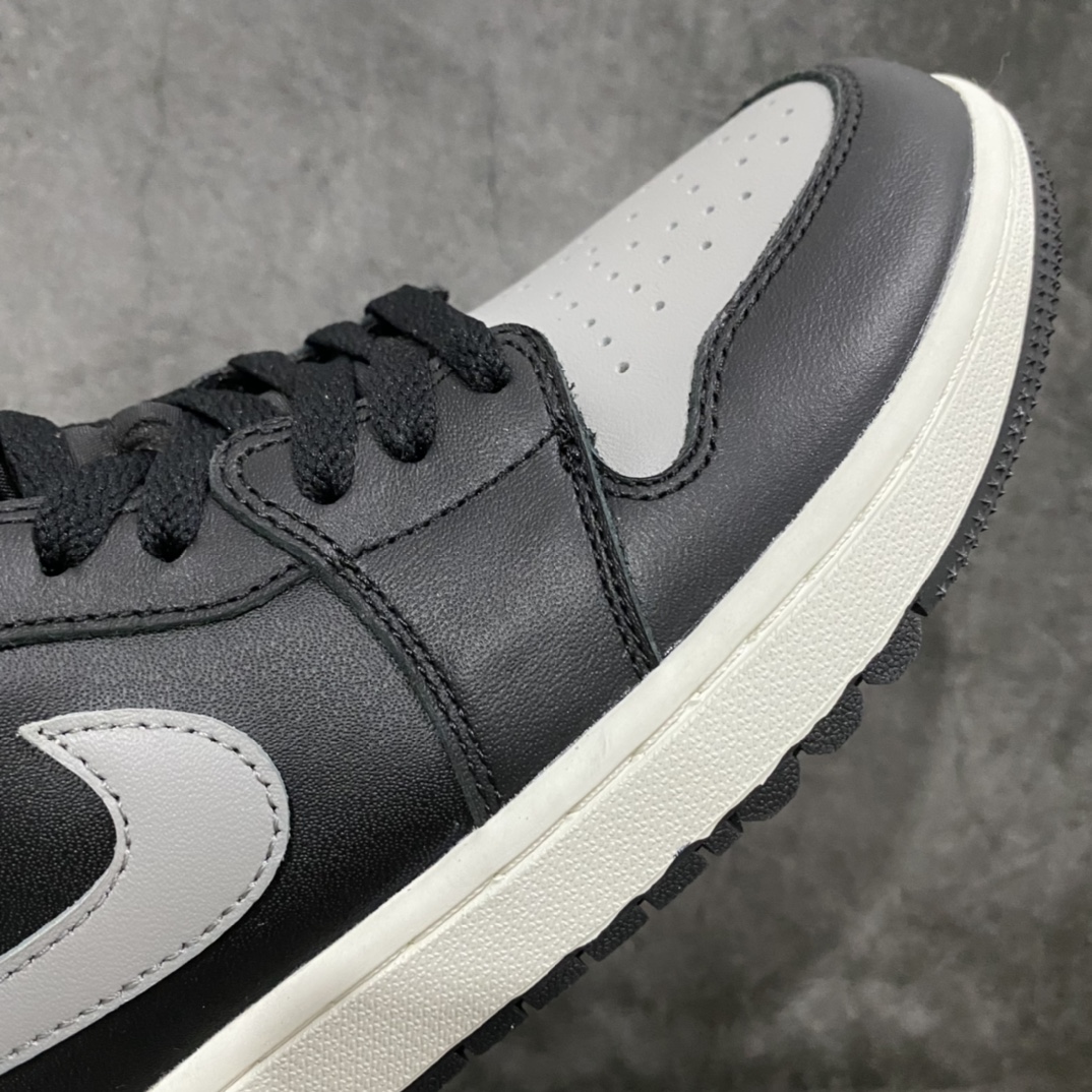 图片[7]-纯原aj1 高尔夫系列开始上架 Air Jordan AJ1 Low Golf 影子灰 原鞋开模 私模大底开发 原厂内置气垫 全头层小牛皮 高清洁度 正确上翘鞋型 鞋舌AJ原厂专用牛津布+AJ专用反口珍珠布 原厂无杂质高弹内里海棉+特殊封边弹力鞋带 货号：DD9315-001 尺码：36-46-选品中心