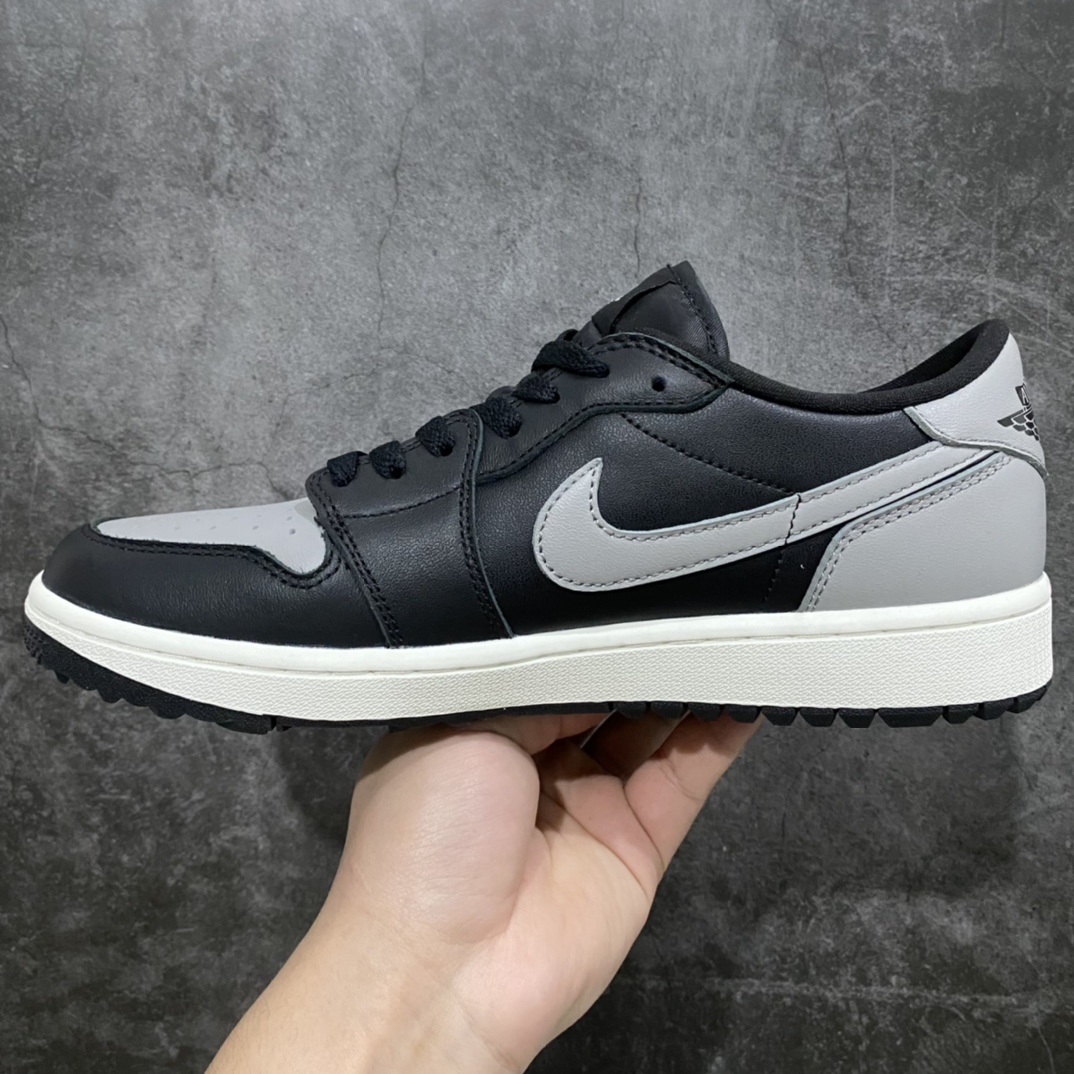图片[2]-纯原aj1 高尔夫系列开始上架 Air Jordan AJ1 Low Golf 影子灰 原鞋开模 私模大底开发 原厂内置气垫 全头层小牛皮 高清洁度 正确上翘鞋型 鞋舌AJ原厂专用牛津布+AJ专用反口珍珠布 原厂无杂质高弹内里海棉+特殊封边弹力鞋带 货号：DD9315-001 尺码：36-46-选品中心