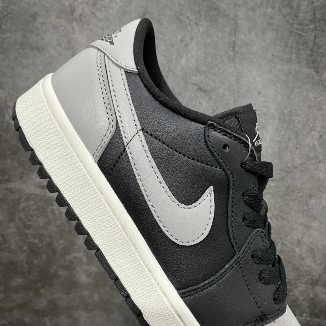 图片[8]-纯原aj1 高尔夫系列开始上架 Air Jordan AJ1 Low Golf 影子灰 原鞋开模 私模大底开发 原厂内置气垫 全头层小牛皮 高清洁度 正确上翘鞋型 鞋舌AJ原厂专用牛津布+AJ专用反口珍珠布 原厂无杂质高弹内里海棉+特殊封边弹力鞋带 货号：DD9315-001 尺码：36-46-选品中心