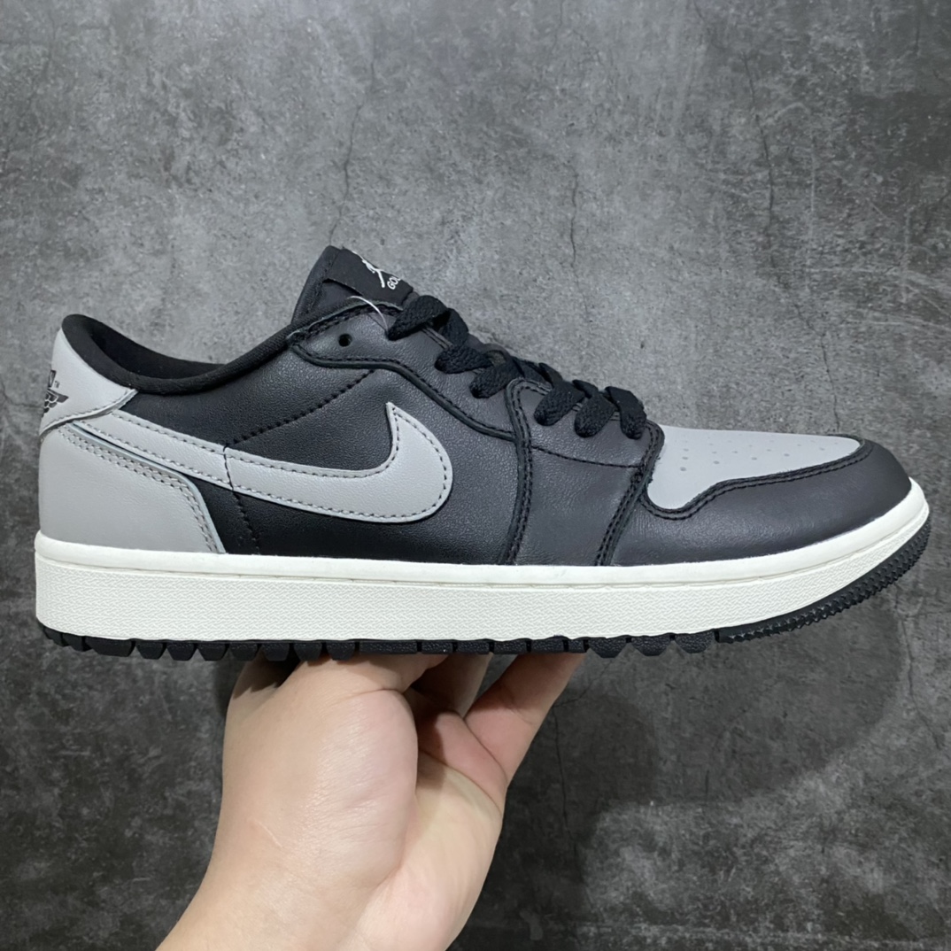 纯原aj1 高尔夫系列开始上架 Air Jordan AJ1 Low Golf 影子灰 原鞋开模 私模大底开发 原厂内置气垫 全头层小牛皮 高清洁度 正确上翘鞋型 鞋舌AJ原厂专用牛津布+AJ专用反口珍珠布 原厂无杂质高弹内里海棉+特殊封边弹力鞋带 货号:DD9315-001 尺码:36-46-选品中心