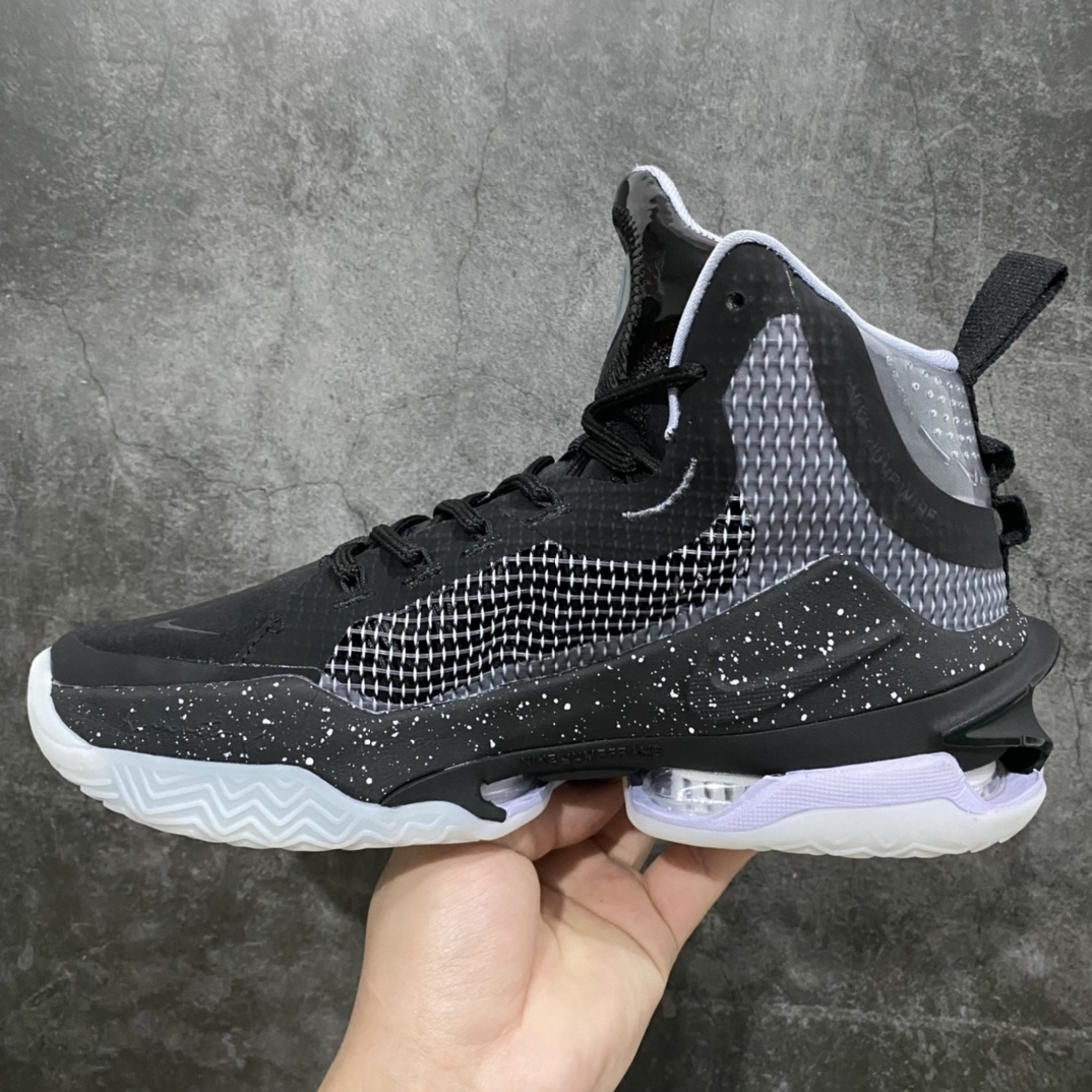 图片[2]-K版纯原 独家出货 Nike Air zoom G.T.Jump EP 实战篮球鞋 黑白 奥利奥 国内版 独家私模开发 定制梭织面料 十分透气 真纤维气垫加持 脚感无敌 百分之百还原原版味道 货号：DC9039-001 尺码：39-46-选品中心