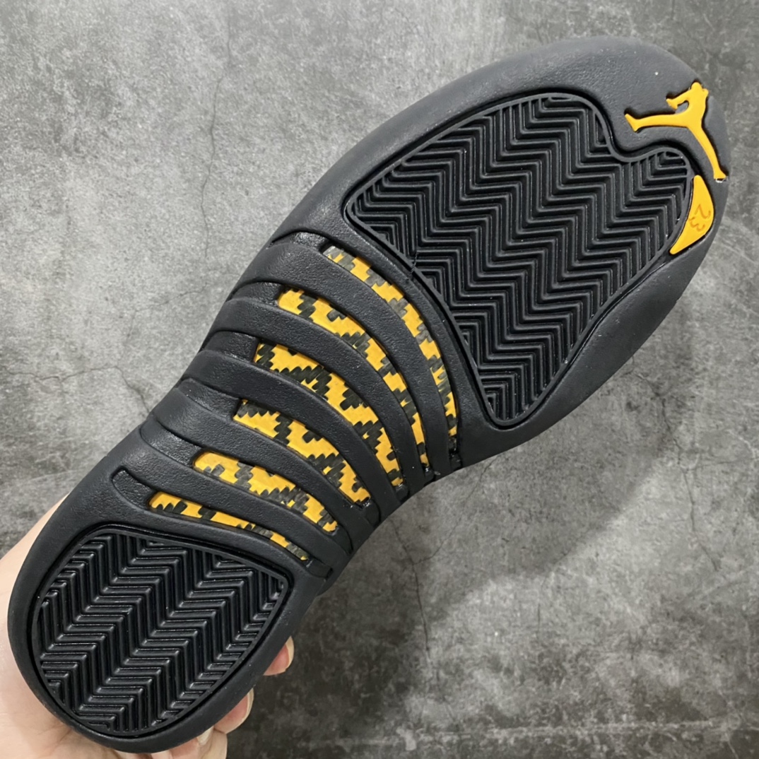 图片[8]-虎扑外贸版Air Jordan 12 “Black Taxi” AJ12黑金扣 2022最好版本 陆续开始少量出货 国外爆炸款 尺码：40-47.5-选品中心