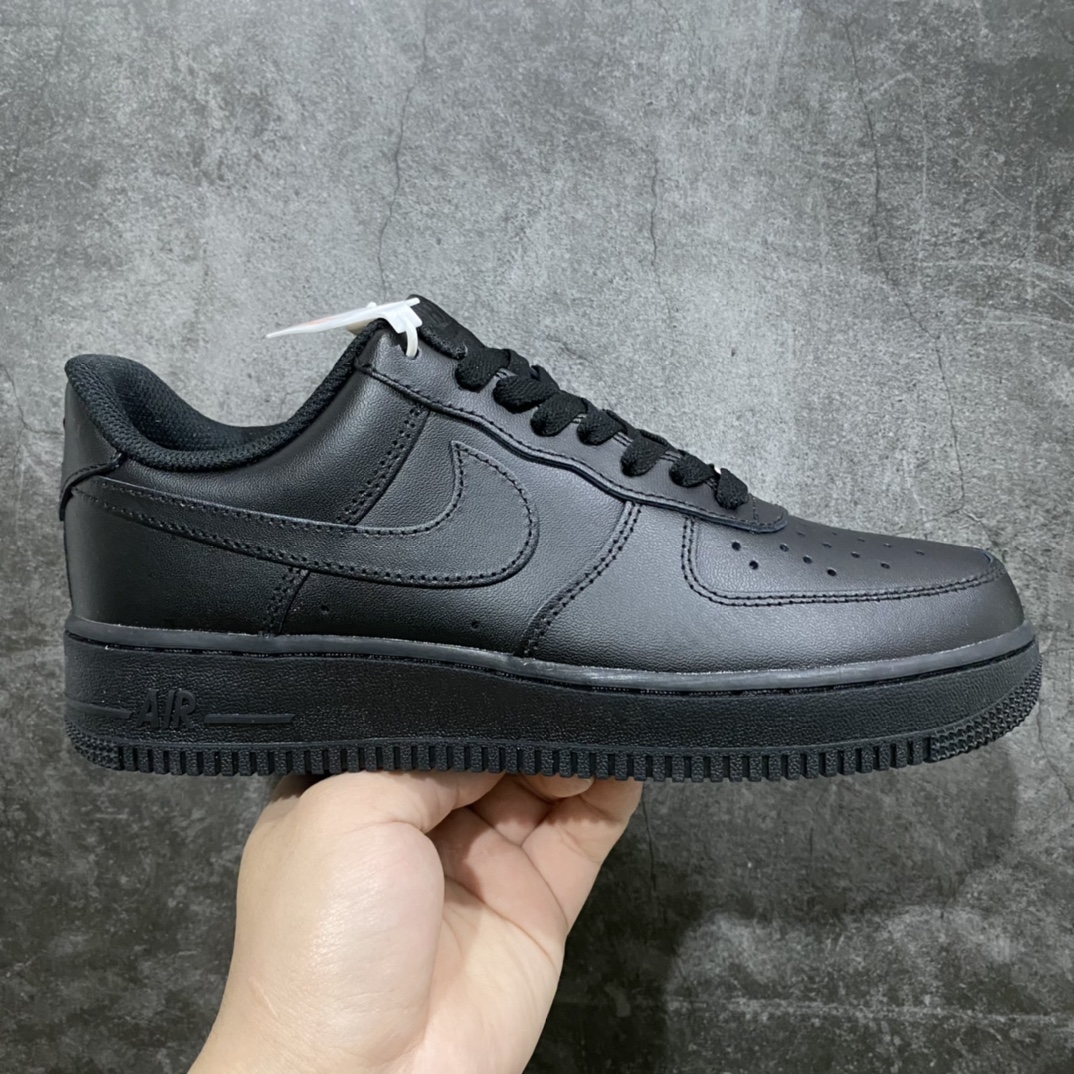 渠道版Air Force 1空军纯黑低帮CW2288-001 知名纯原大厂出品 完美鞋型细节 裁片清洁度完美 硬质头层皮料 市场纯黑最好的一家 尺码:36-45-选品中心