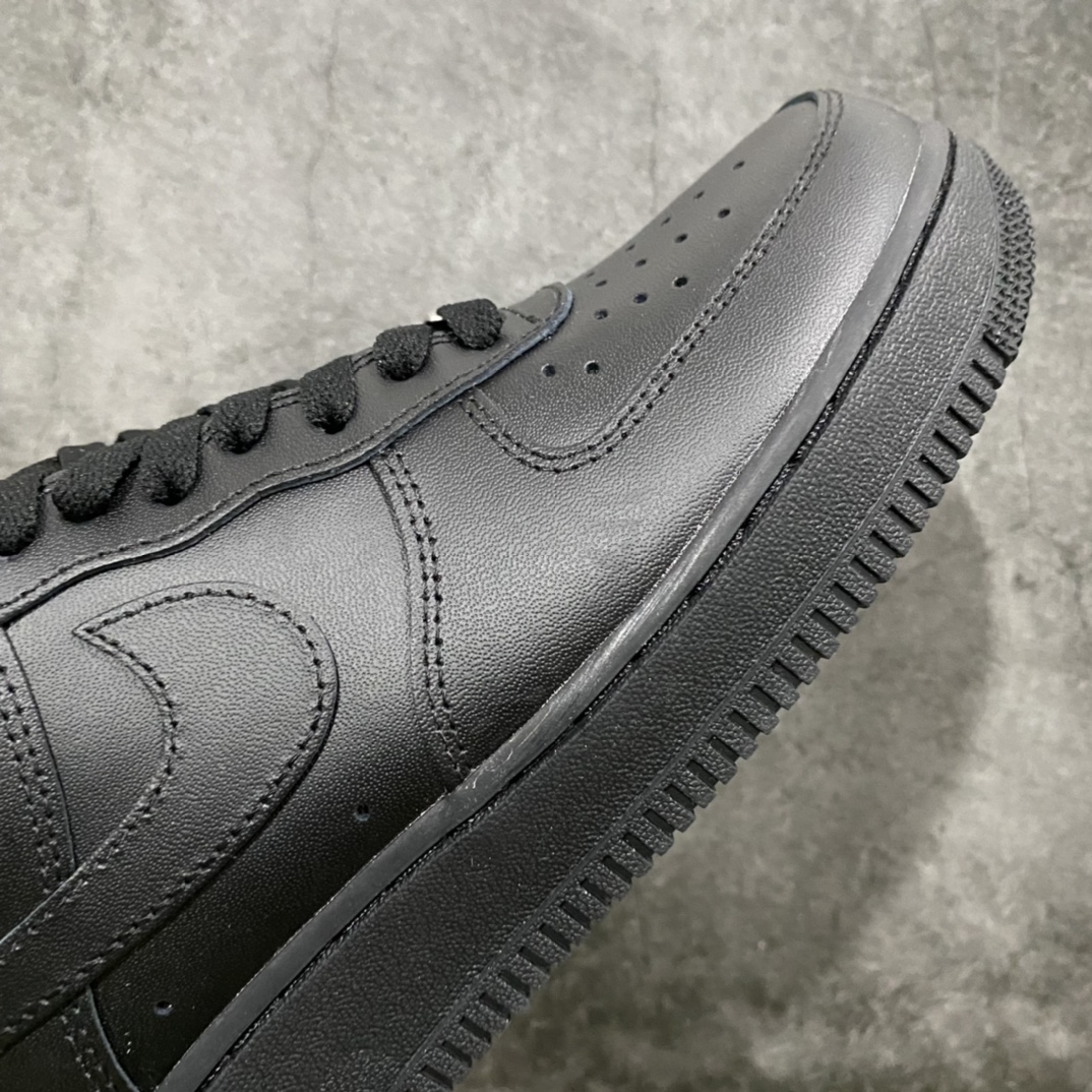 图片[6]-渠道版Air Force 1空军纯黑低帮CW2288-001 知名纯原大厂出品 完美鞋型细节 裁片清洁度完美 硬质头层皮料 市场纯黑最好的一家 尺码：36-45-选品中心