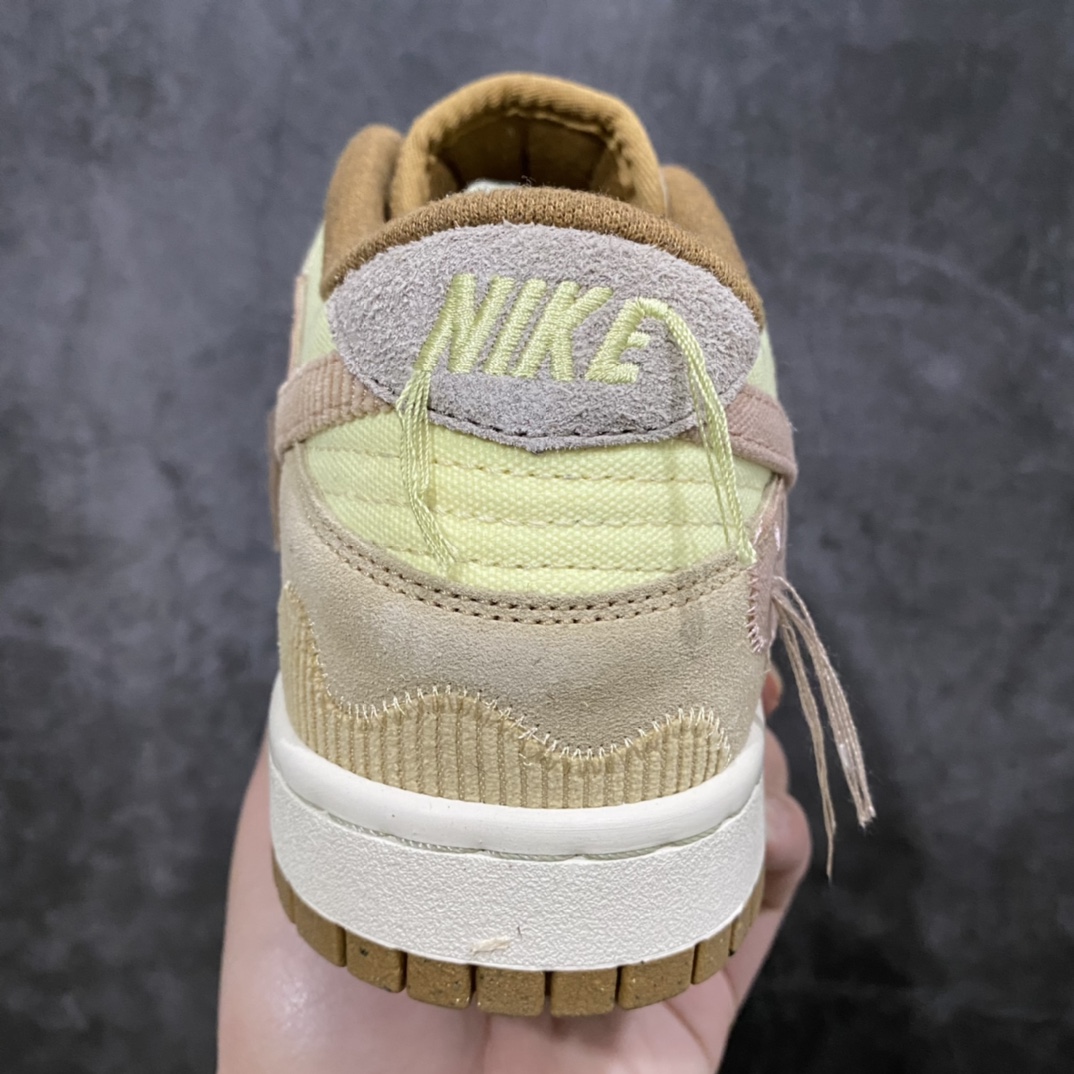 图片[3]-Dunk Low米白绿粉 灯芯绒 运动休闲板鞋 纯原版本全码出货 原厂材料打造 区别市场所有版本 货号：DQ5076-121 尺码：36-47.5-选品中心