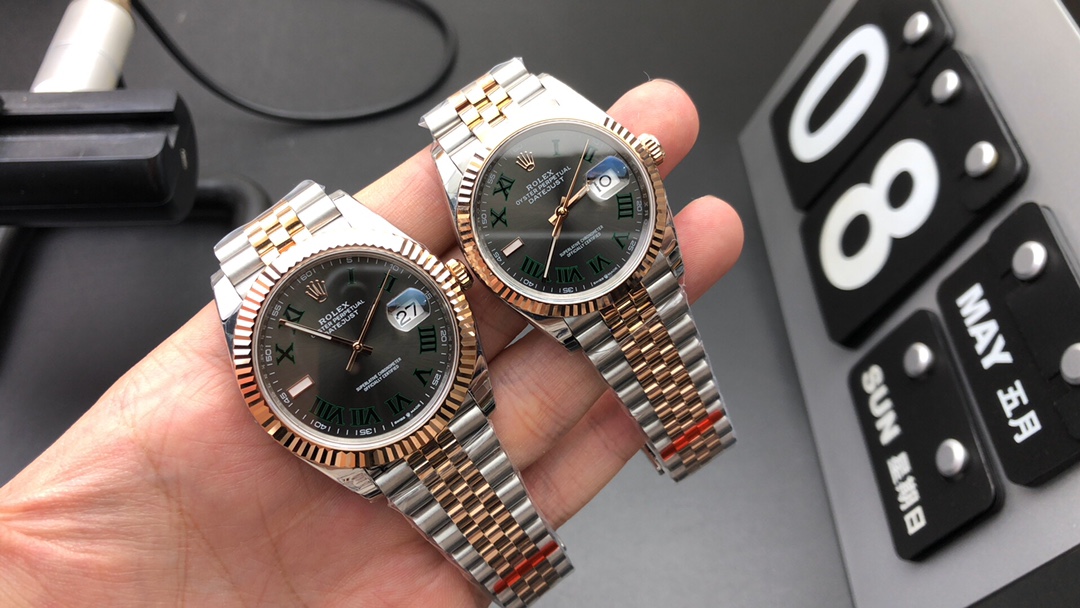 Rolex 42 36间金绿箩