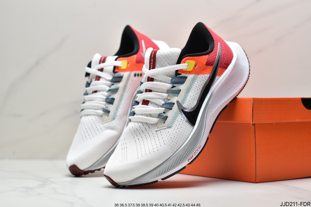 130 真标耐克Pegasus 38 登月38代系列九针眼网纱透气缓震疾速跑鞋 DQ8575