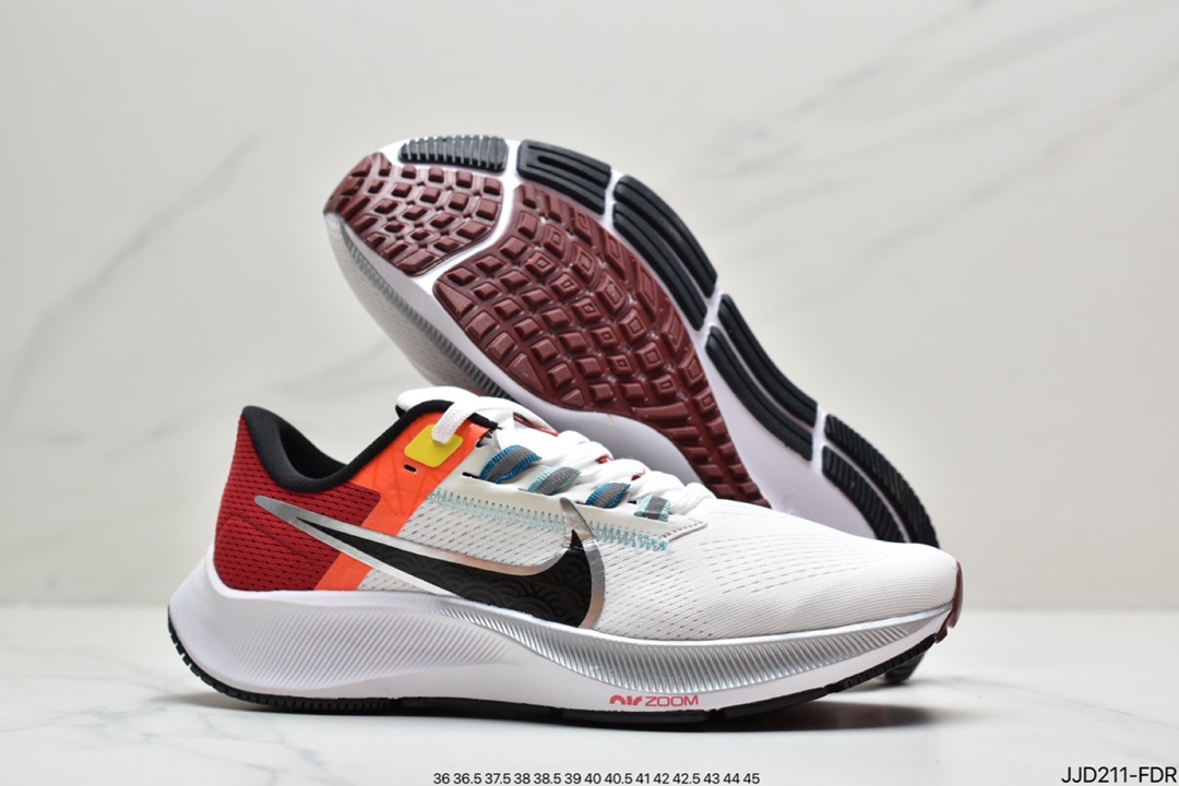 130 真标耐克Pegasus 38 登月38代系列九针眼网纱透气缓震疾速跑鞋 DQ8575