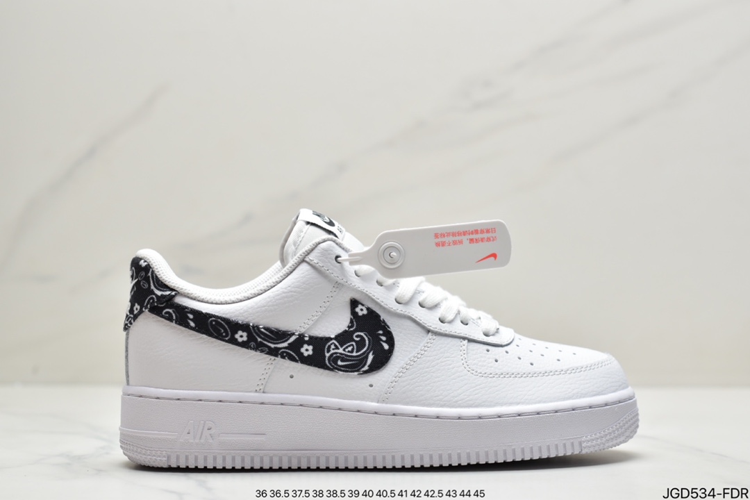 180 耐克NK Air Force 1 空军一号 米白深蓝 牛仔腰果花官方同步 DH4406