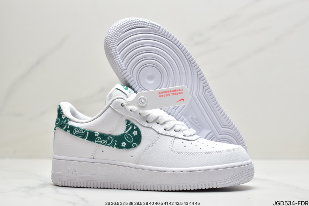 180 耐克NK Air Force 1 空军一号 米白深蓝 牛仔腰果花官方同步 DH4406