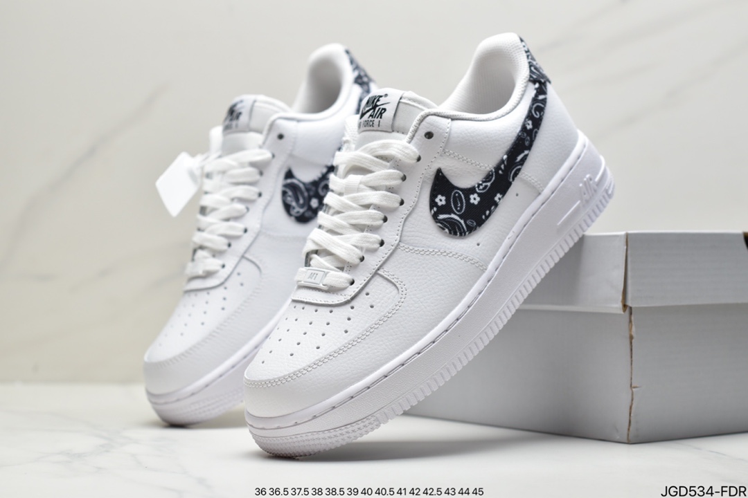 180 耐克NK Air Force 1 空军一号 米白深蓝 牛仔腰果花官方同步 DH4406