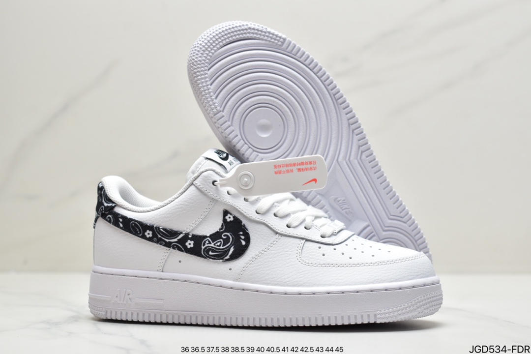 180 耐克NK Air Force 1 空军一号 米白深蓝 牛仔腰果花官方同步 DH4406