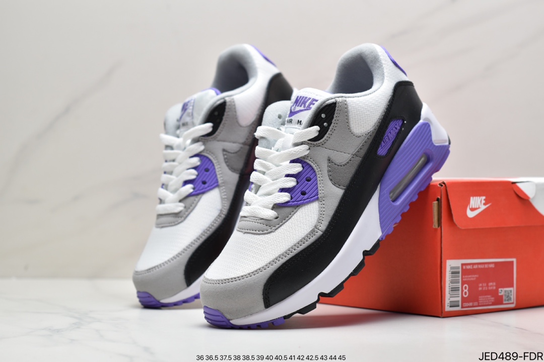 150 真标耐克NIKE AIR MAX 90 男女复古元年气垫缓震跑鞋