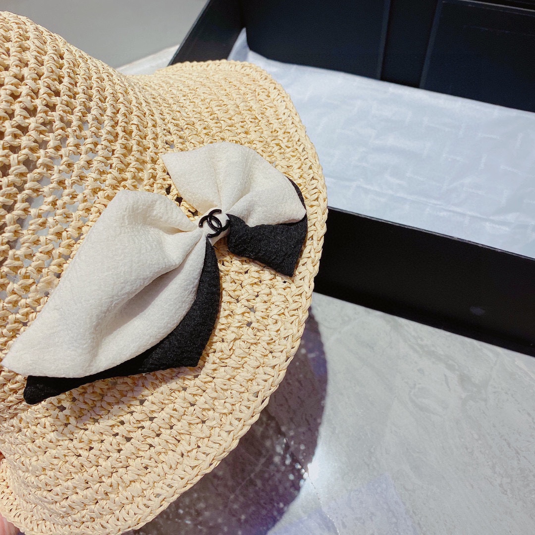 Chanel香奈儿草帽沙滩遮阳帽
