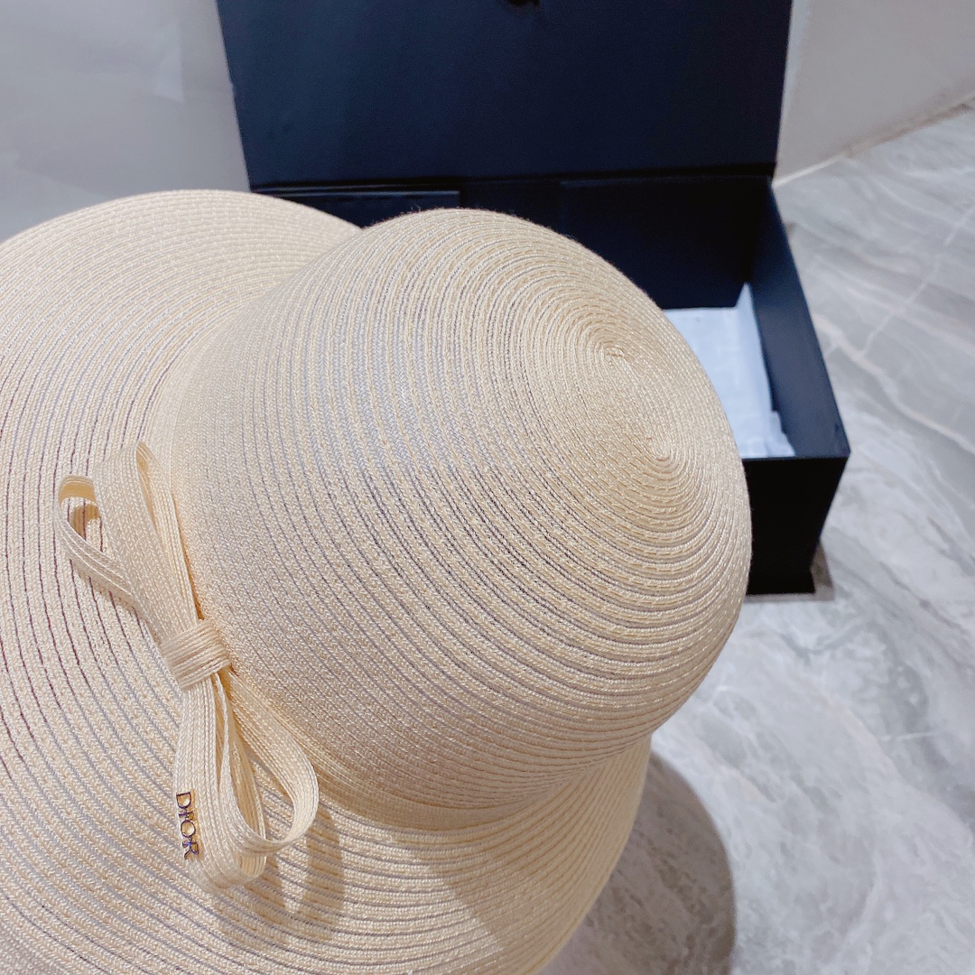 Dior迪奥新款欧根纱遮阳帽