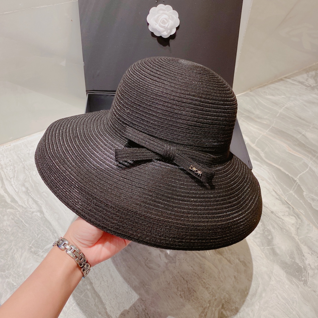 Dior迪奥新款欧根纱遮阳帽