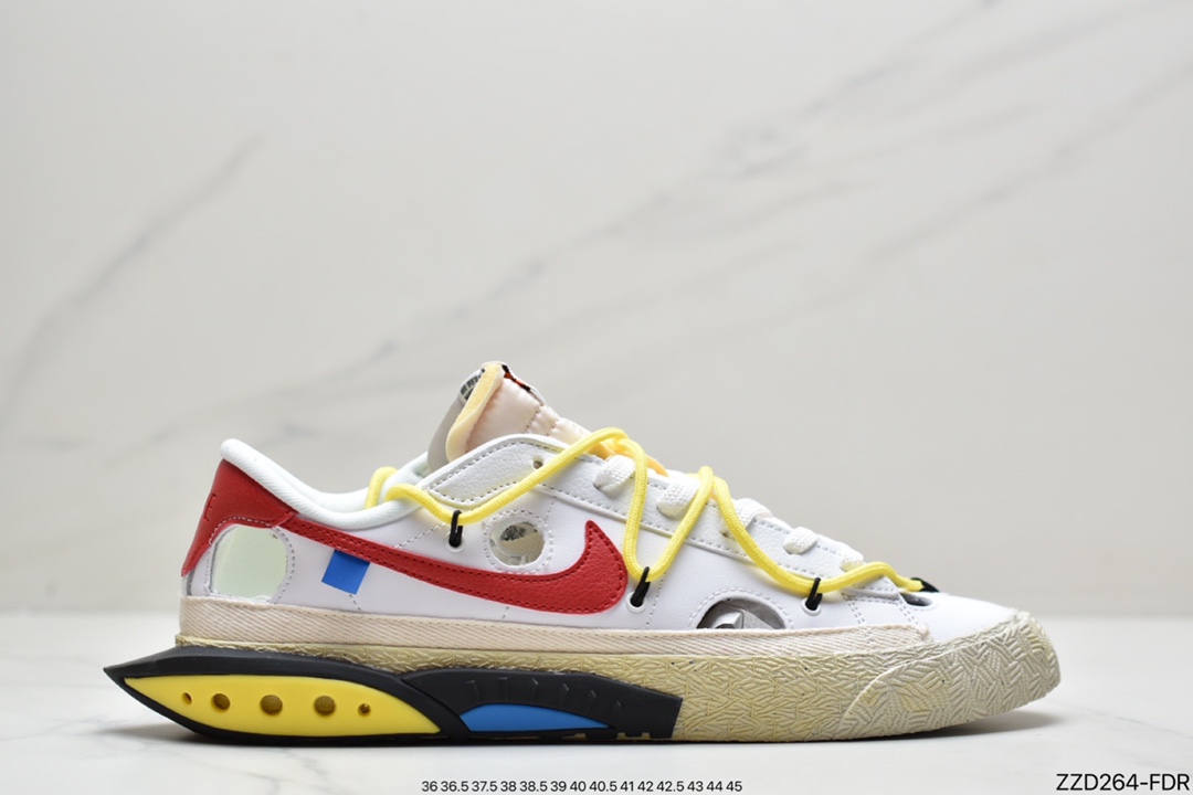 250  Off-White x NikeBlazerLow黑绿解构 DH7863-001