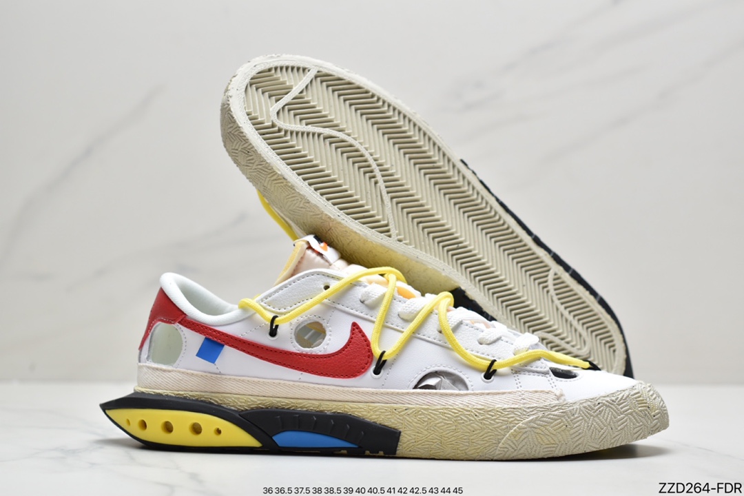 250  Off-White x NikeBlazerLow黑绿解构 DH7863-001