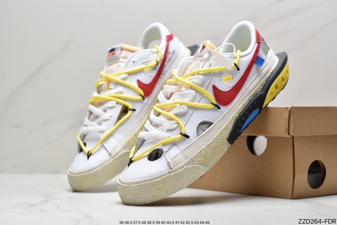 250  Off-White x NikeBlazerLow黑绿解构 DH7863-001