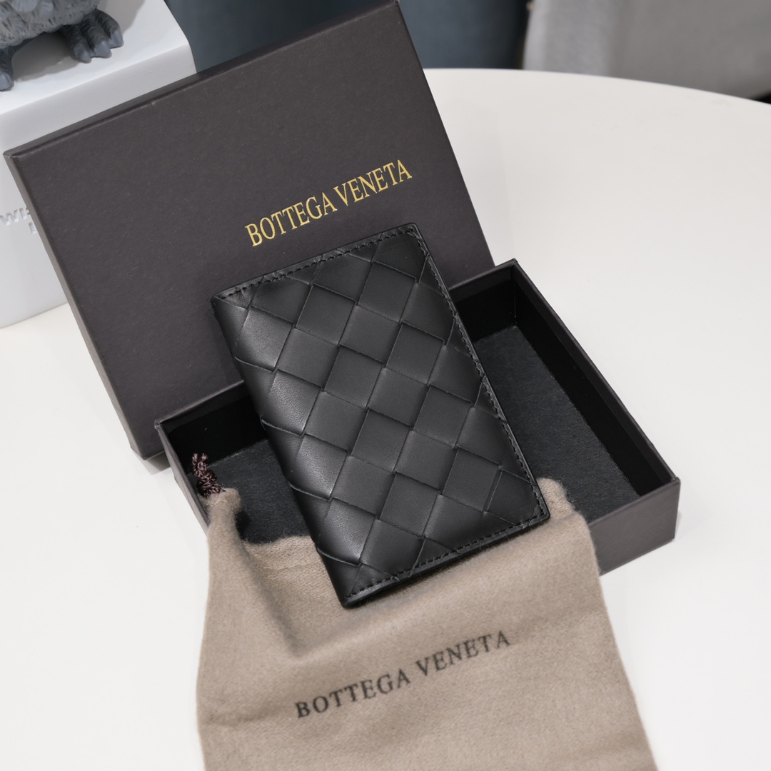 Réplica de diseñador calidad 7 estrellas
 Bottega Veneta BV Intrecciato Monederos Billetera Tejido Cuero vaca