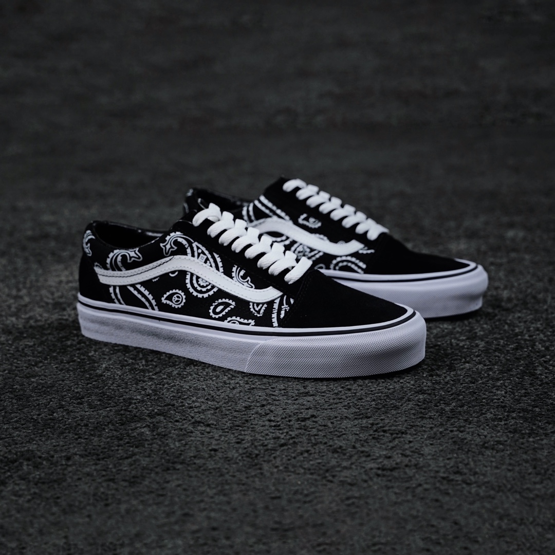 G0 Vans Old Skool 腰果花范斯官方 休闲帆布鞋 随意百搭 舒适透气