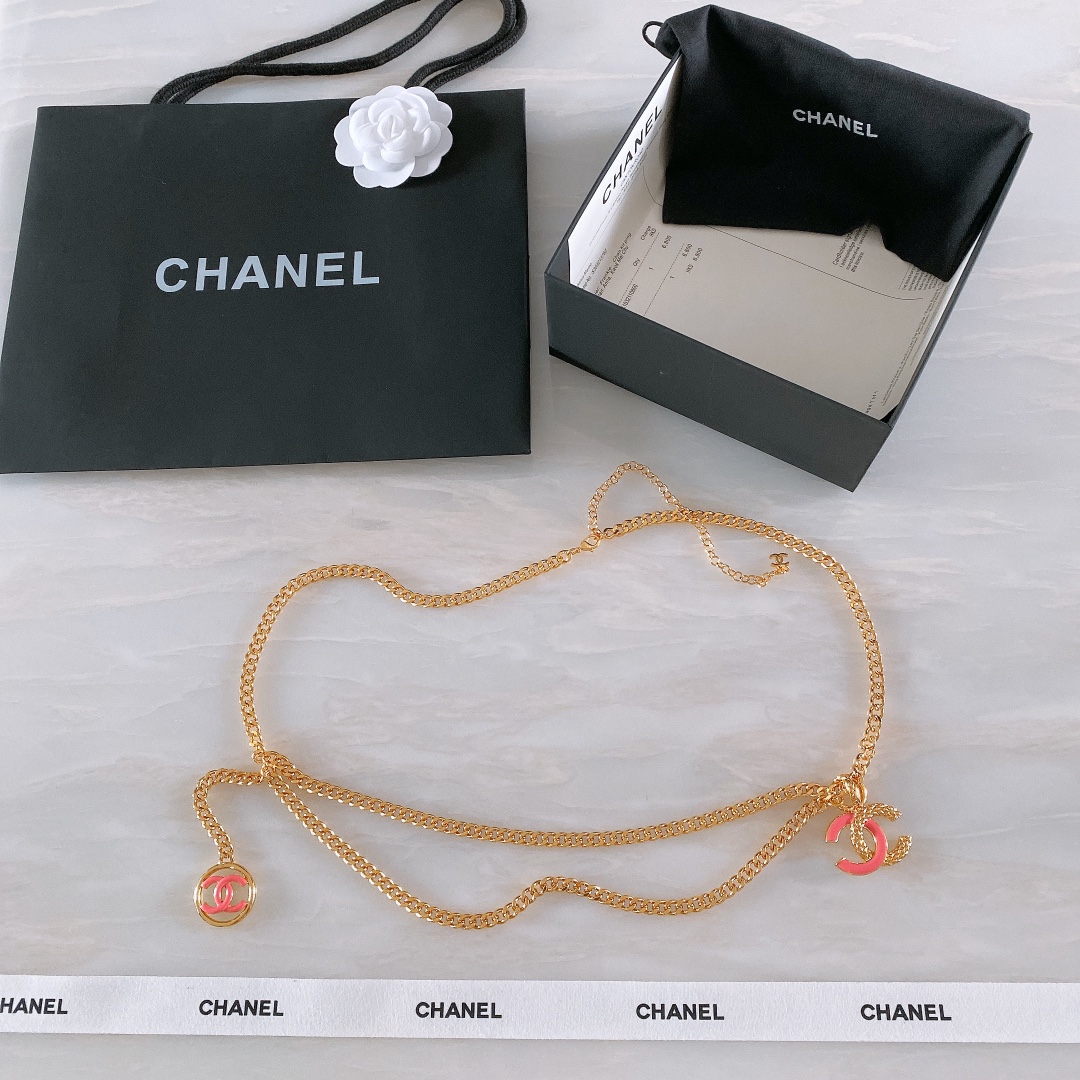 chanel spring and summer new products metal and resin gold and white, pink, black brass gold metal one size