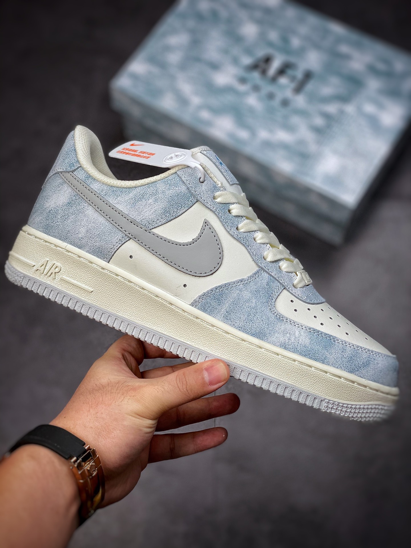 240 Nike Air Force 1 Low 07 湖水蓝3M反光CL5568-663