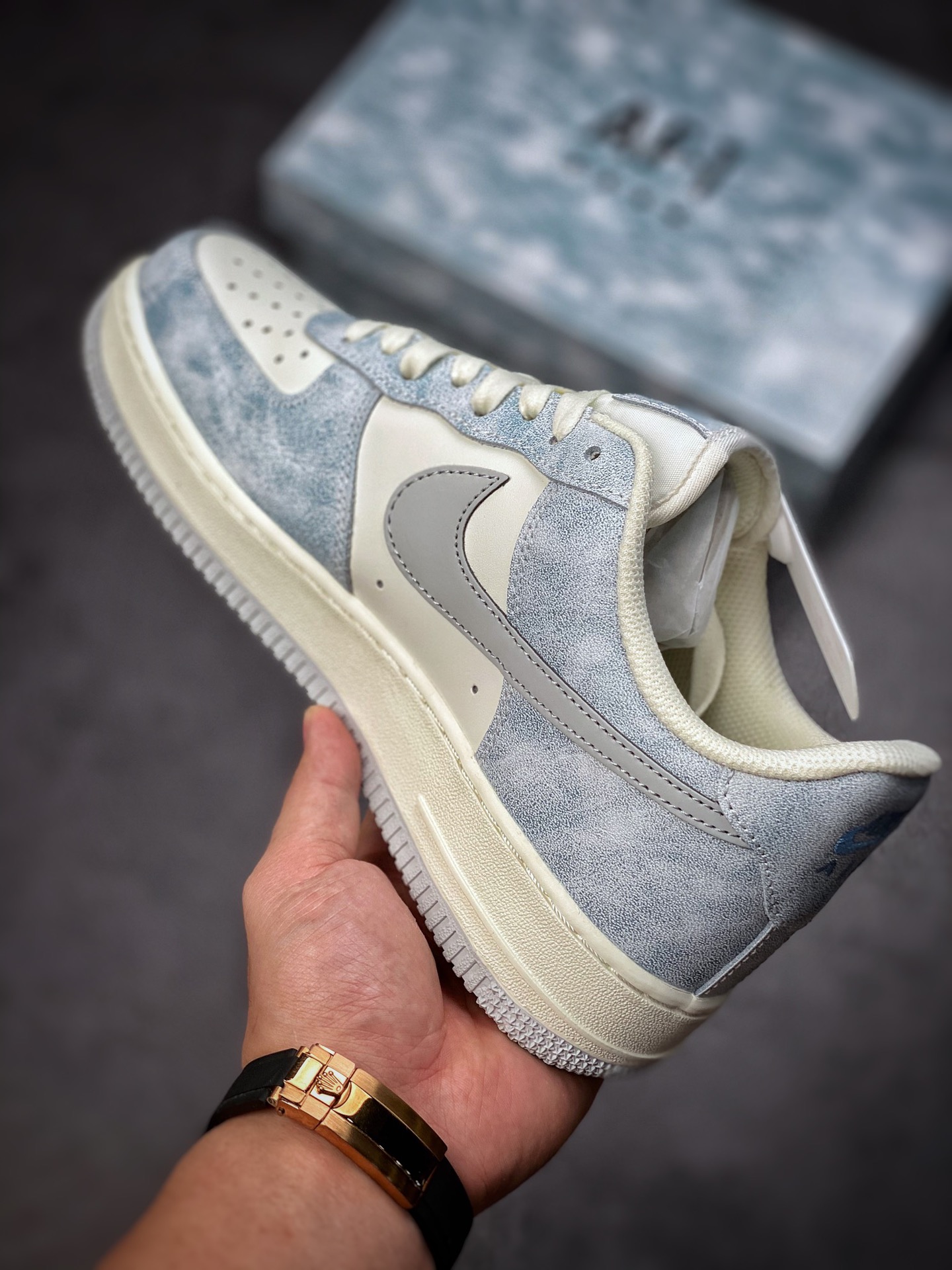 240 Nike Air Force 1 Low 07 湖水蓝3M反光CL5568-663