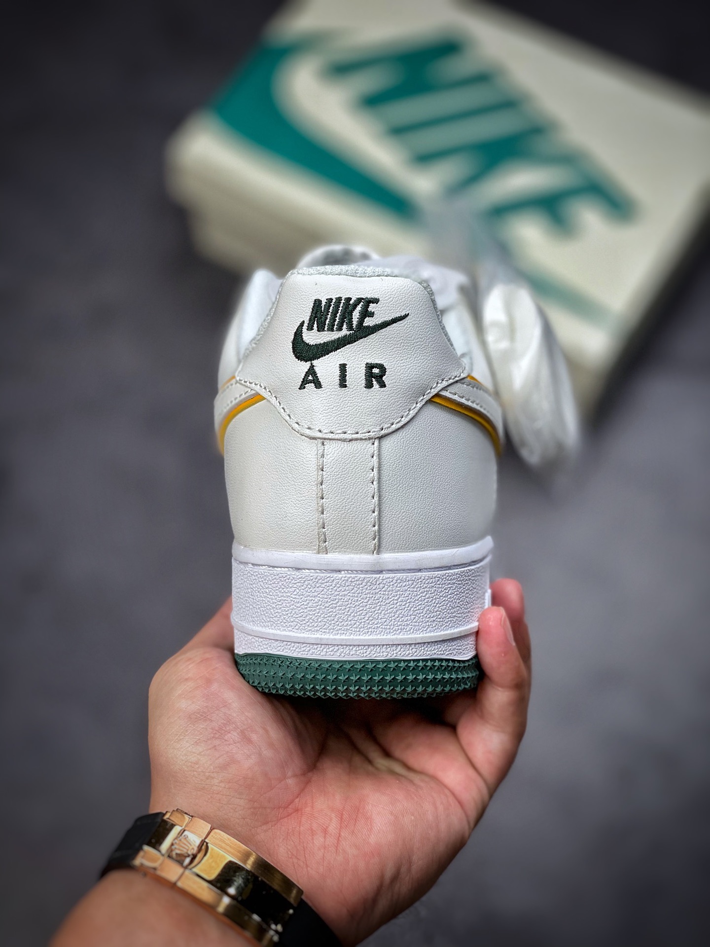 240 Nike Air Force 1 Low 07 白绿拼接 #原楦头原纸板 BS8861-202